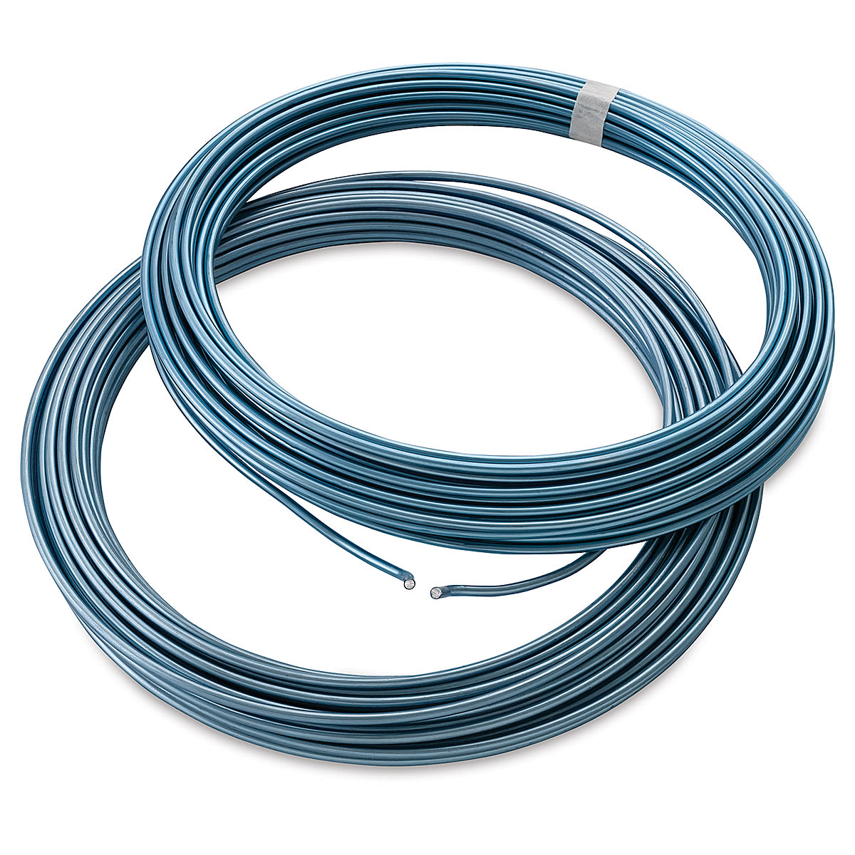 Ook Coated Aluminum Wire - Two coiled wires shown stacked