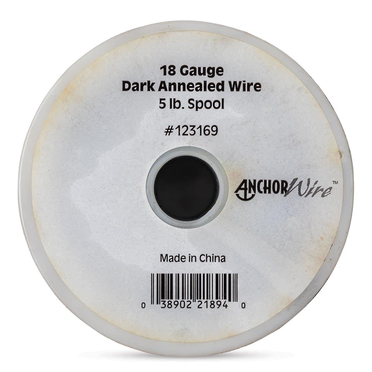 Hillman Dark Annealed Wire - 18 Gauge, 830 ft spool - top view