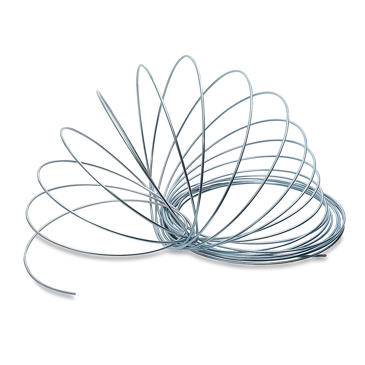 Hillman Coated Aluminum Wire - Loosely coiled wire on surface