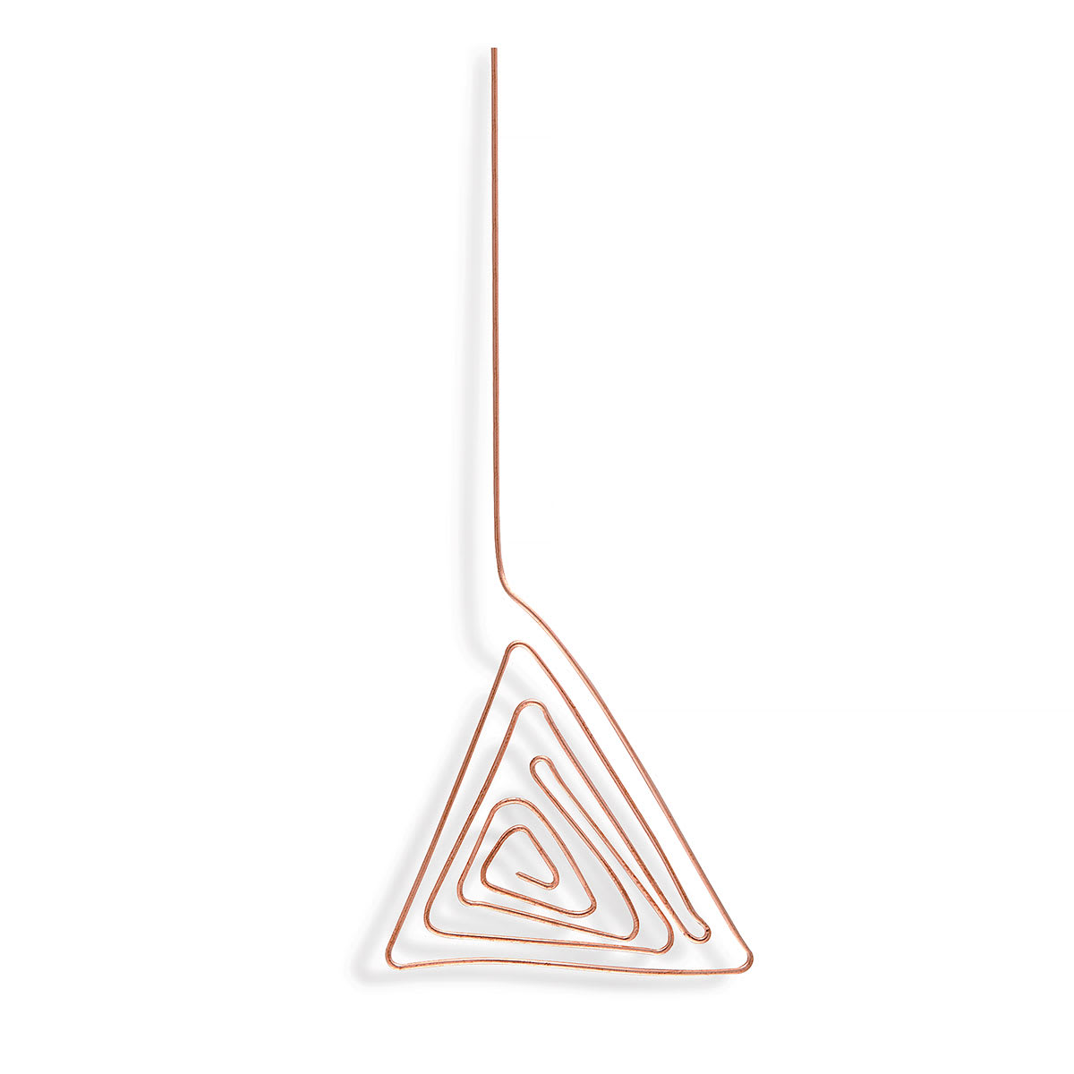 Hillman Copper Hobby Wire shaped into a spiraling triangle