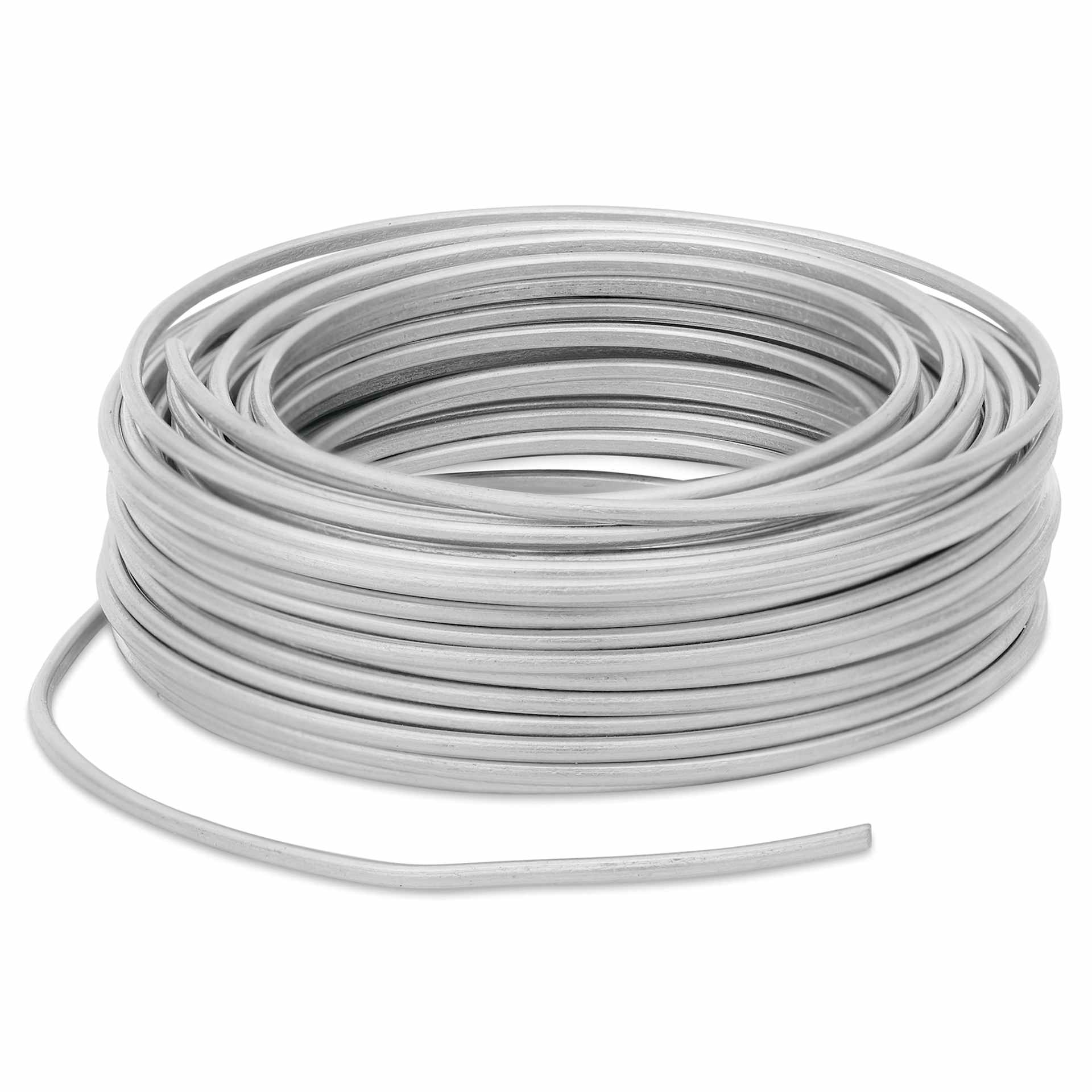 Hillman Galvanized Steel Wire - 16 Gauge, 25 feet being uncoiled