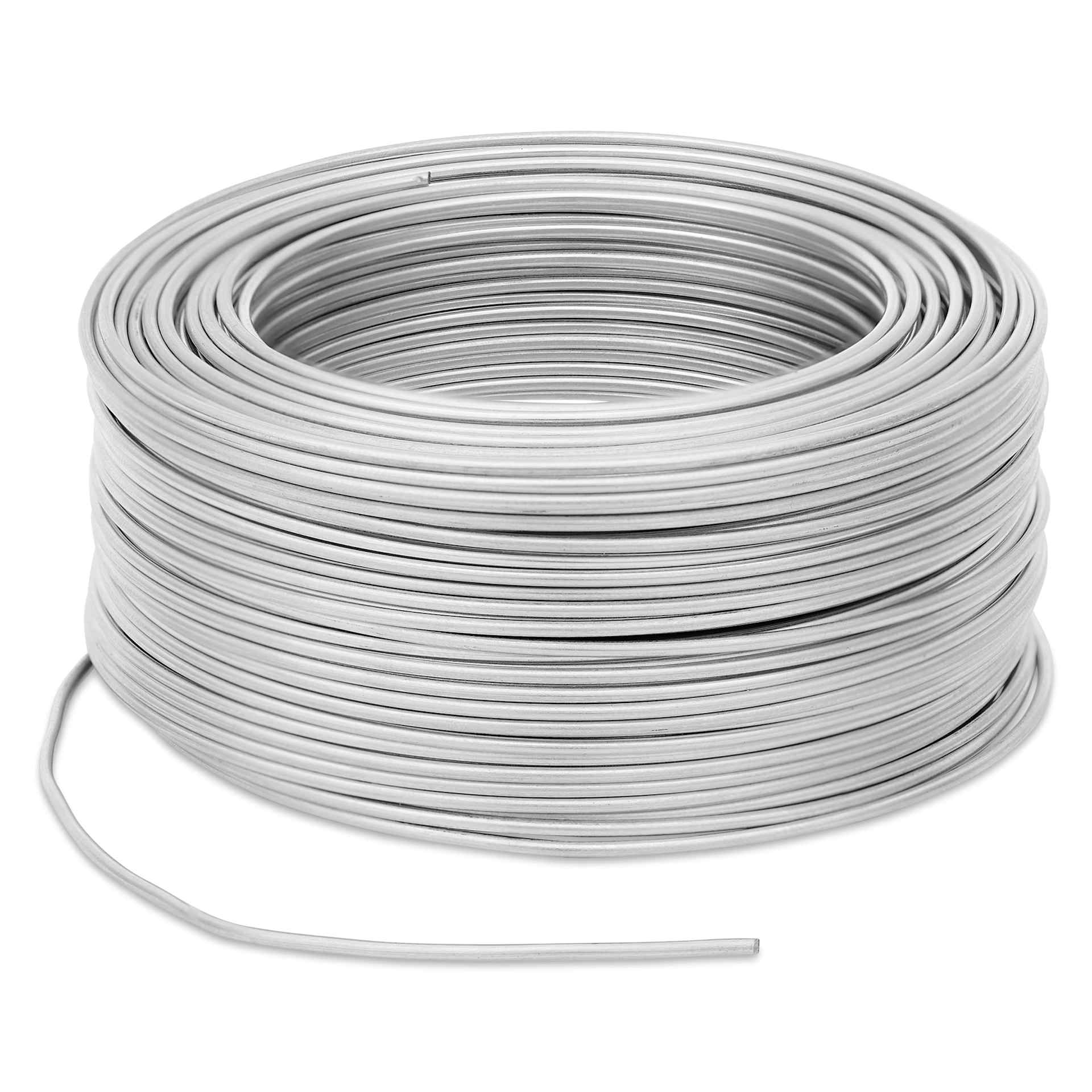 Hillman Galvanized Steel Wire - 18 Gauge, 110 feet being uncoiled