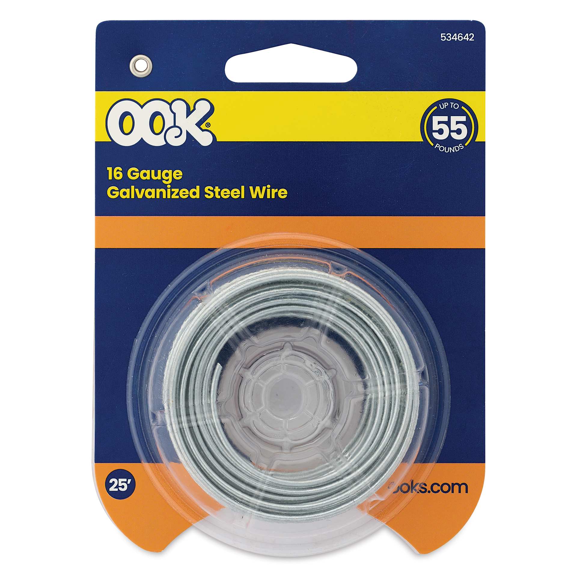 OOK Steel Specialty Wire - 16 Gauge, 25 ft, front of packaging