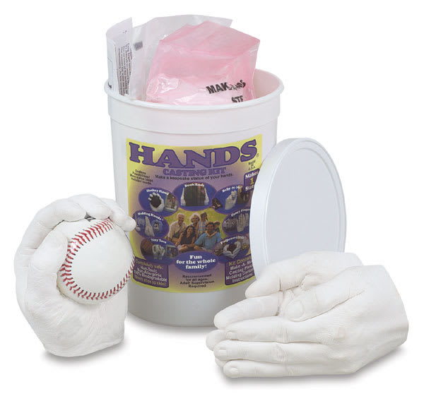 Make-a-Mold Hands Kit (Components of single kit with two finished hand molds)
