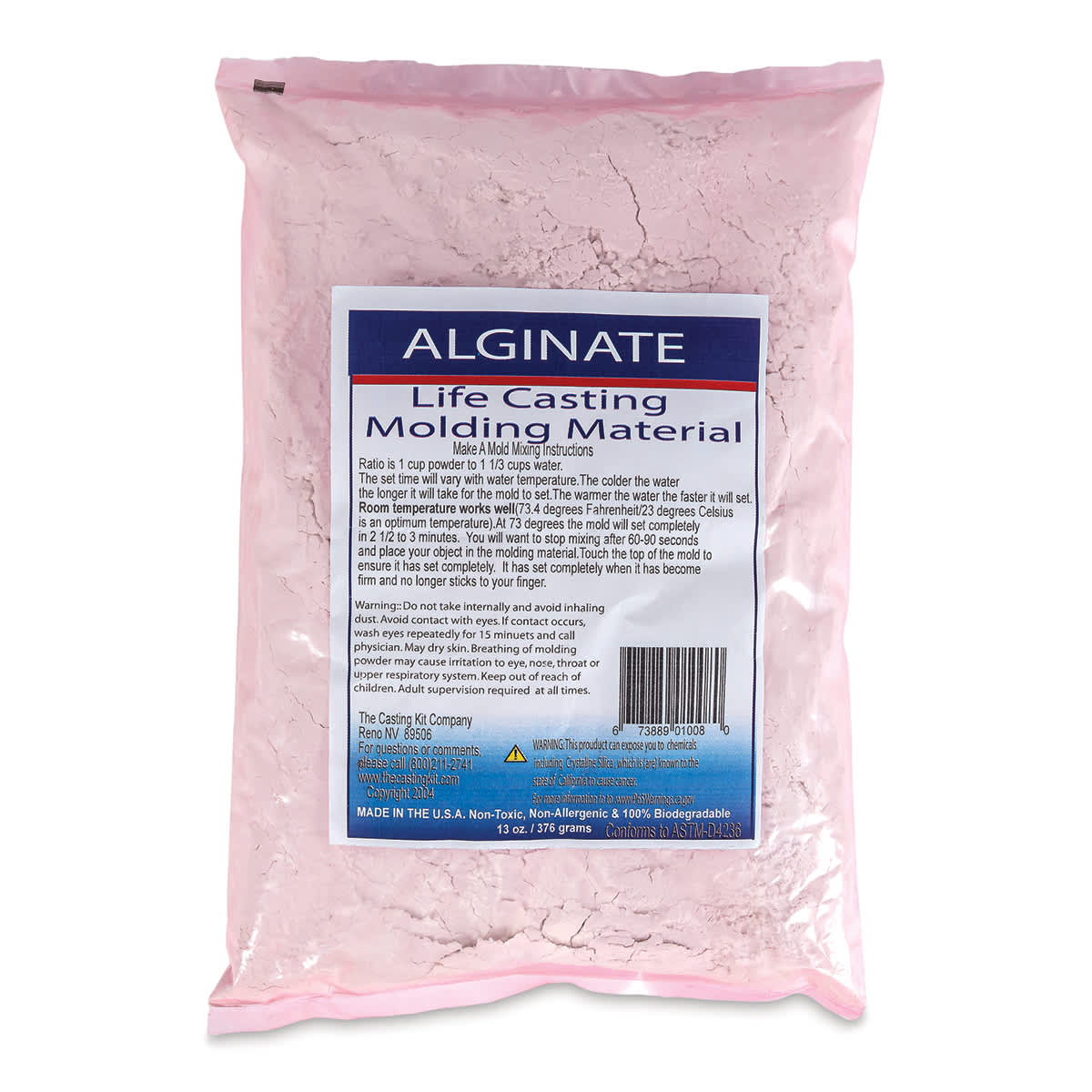 Make-a-Mold Alginate Molding Material - 13 oz (Front of package)