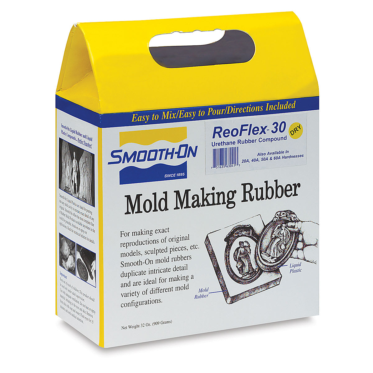 Smooth-On Reoflex 30 Urethane - Front of 32 oz total 2 Jar package shown