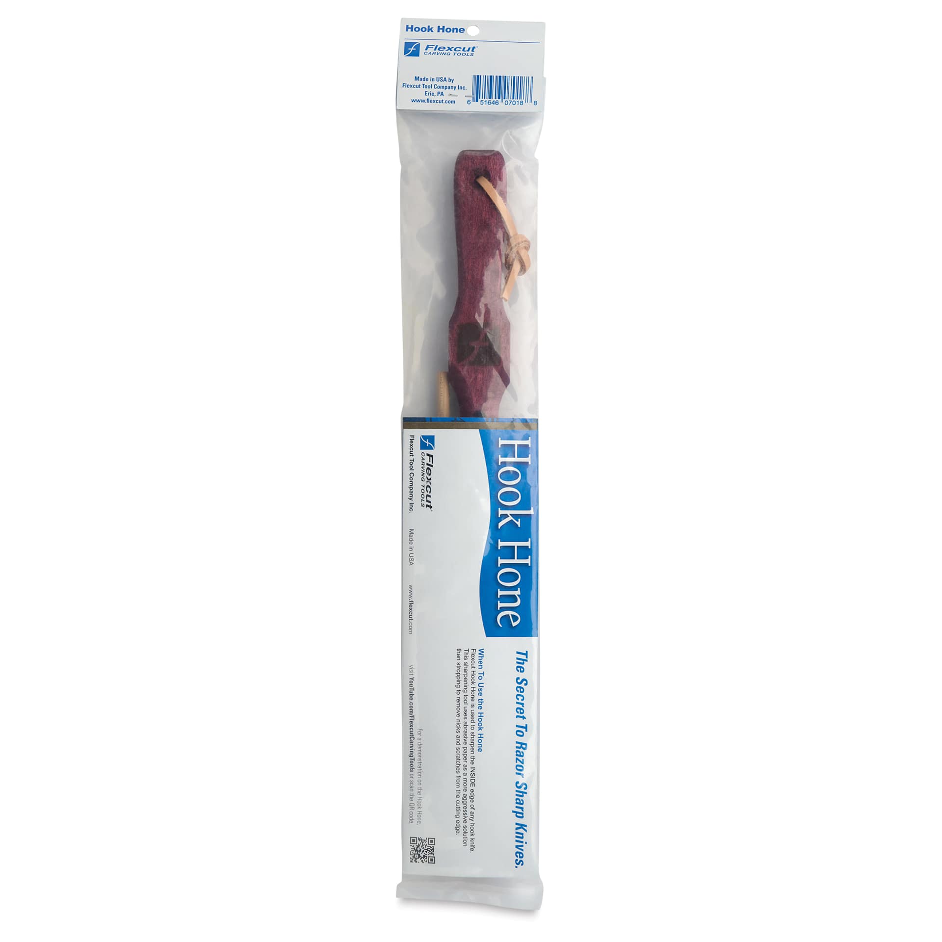 Flexcut Hook Hone, back of packaging
