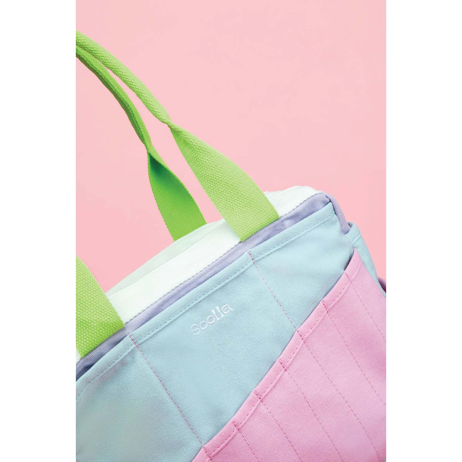 Soolla Studio Art Supply & Pottery Tool Bag - 80's Windbreaker - close-up
