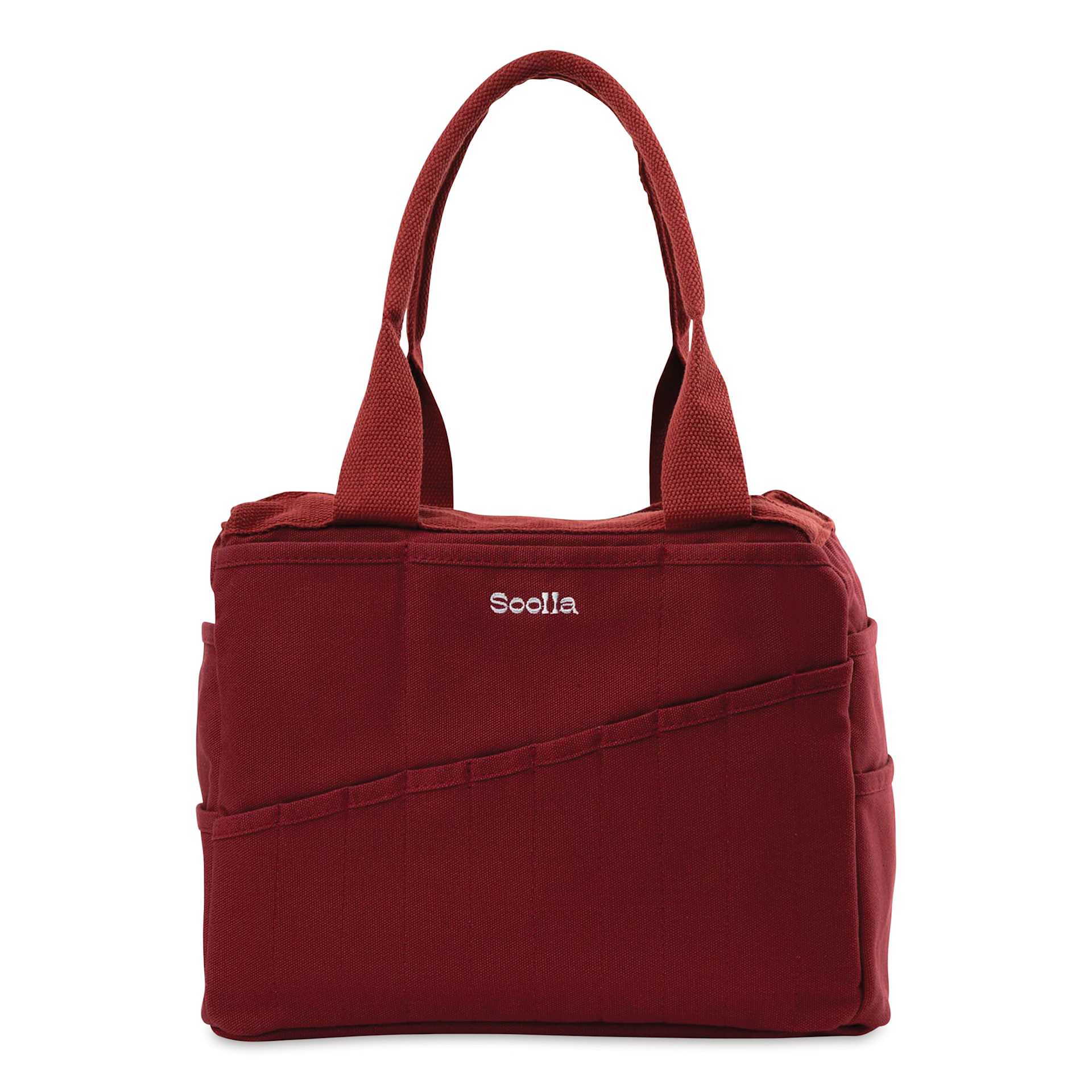 Soolla Studio Art Supply & Pottery Tool Bag - Sangria - front