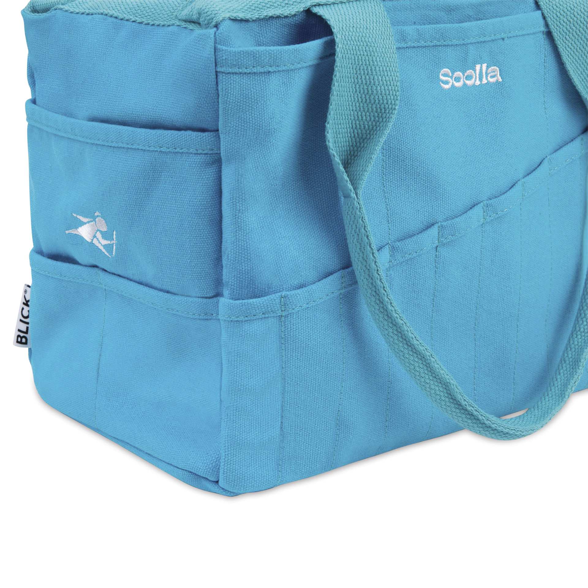 Soolla Studio Art Supply & Pottery Tool Bag - Electric Blue, Blick Exclusive - side
