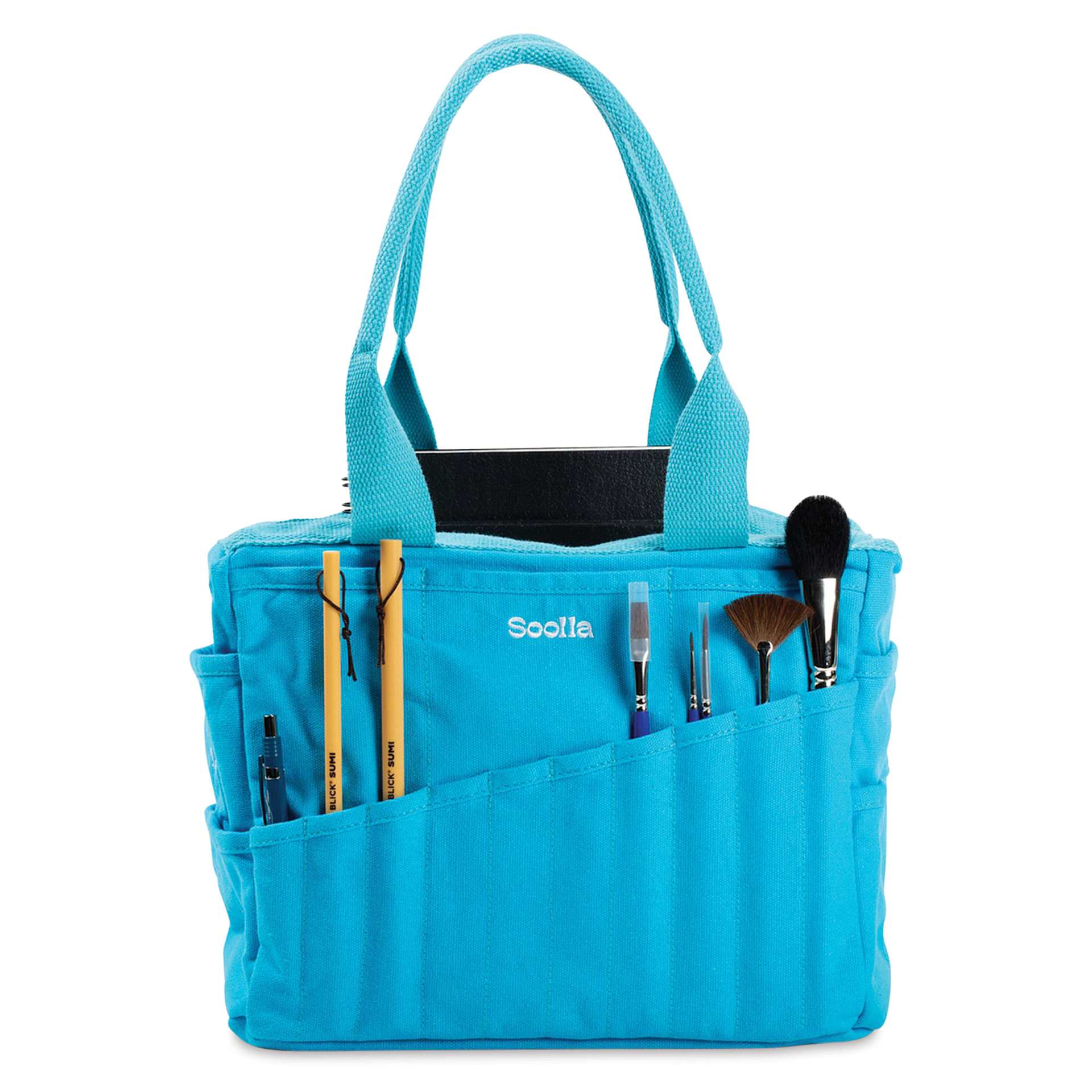 Soolla Studio Art Supply & Pottery Tool Bag - Electric Blue, Blick Exclusive - holding tools and supplies