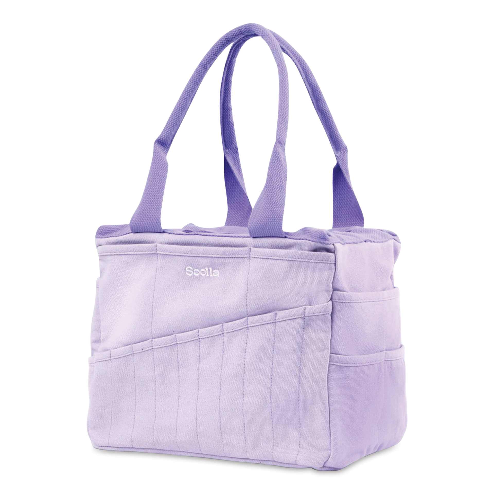 Soolla Studio Art Supply & Pottery Tool Bag - Lilac Love - angled view