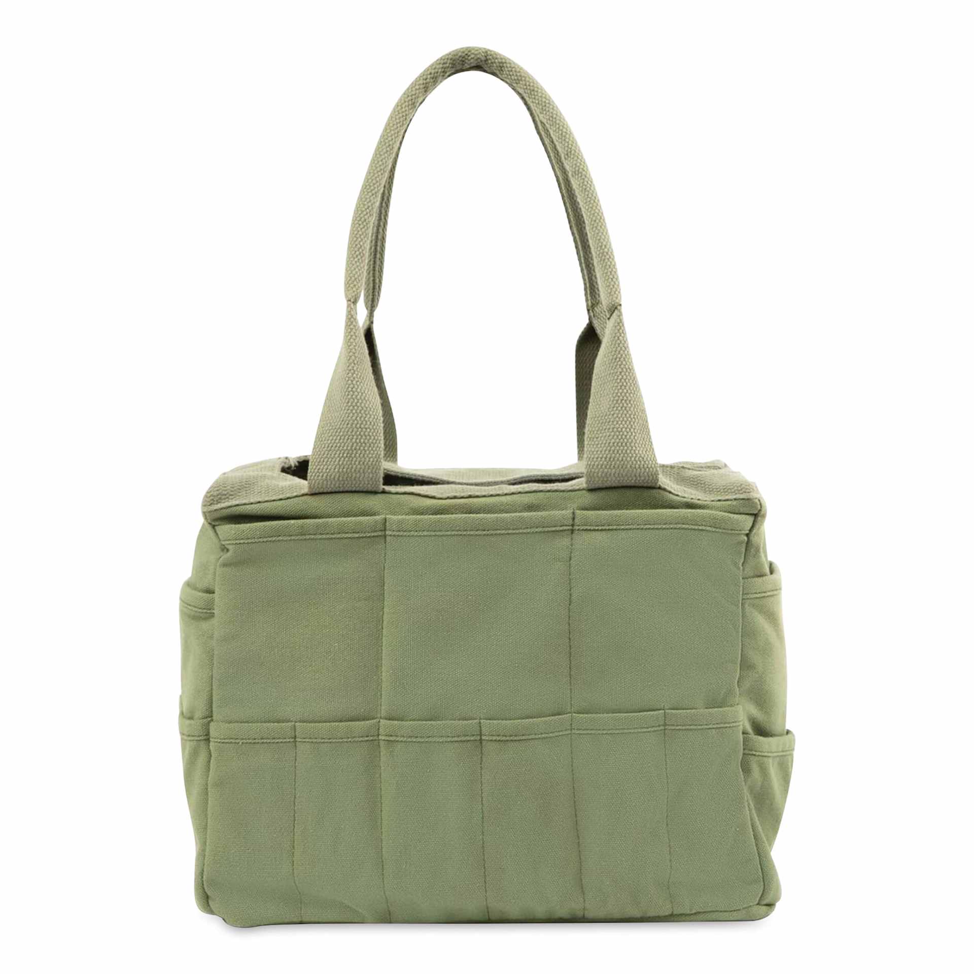 Soolla Studio Art Supply & Pottery Tool Bag - Ganja Green - back