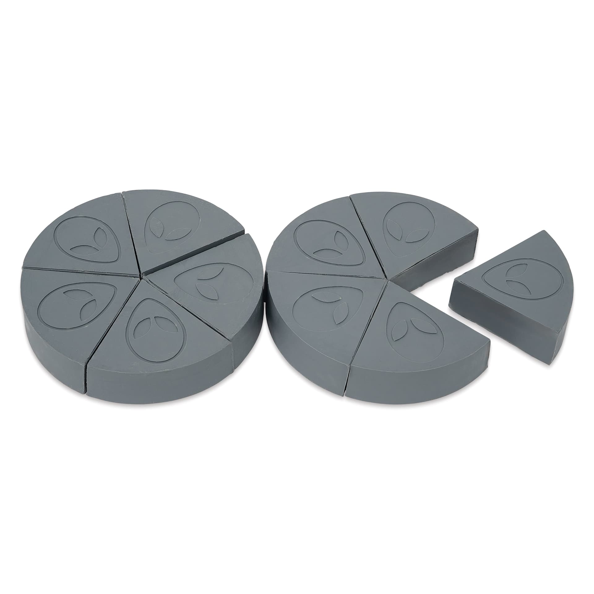 Chavant Alien Clay - Hard showing wedge structure (only one saucer included)