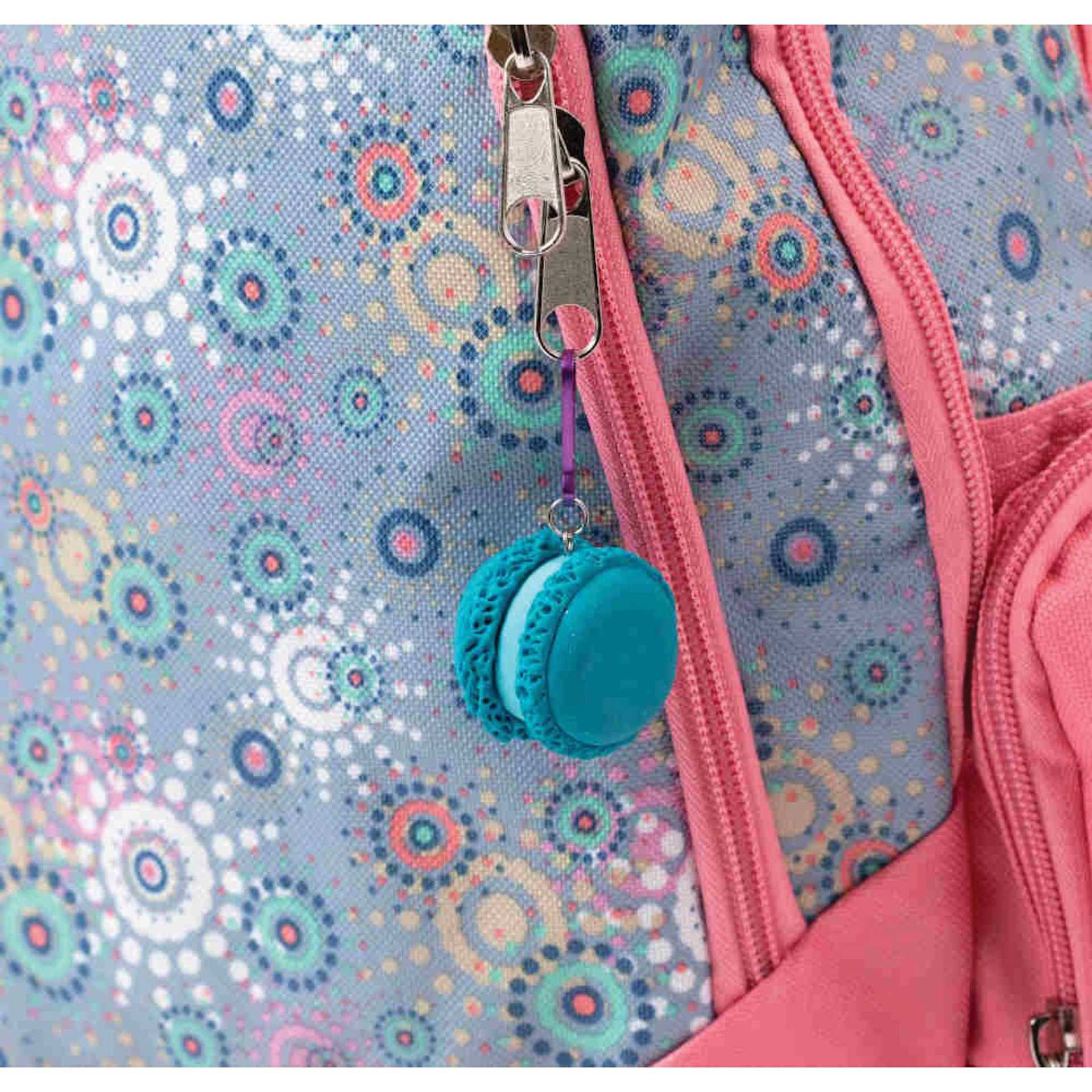 Sculpey Bake Shop Oven-Bake Clay Variety Pack - Set of 12 finished macaron keychain example