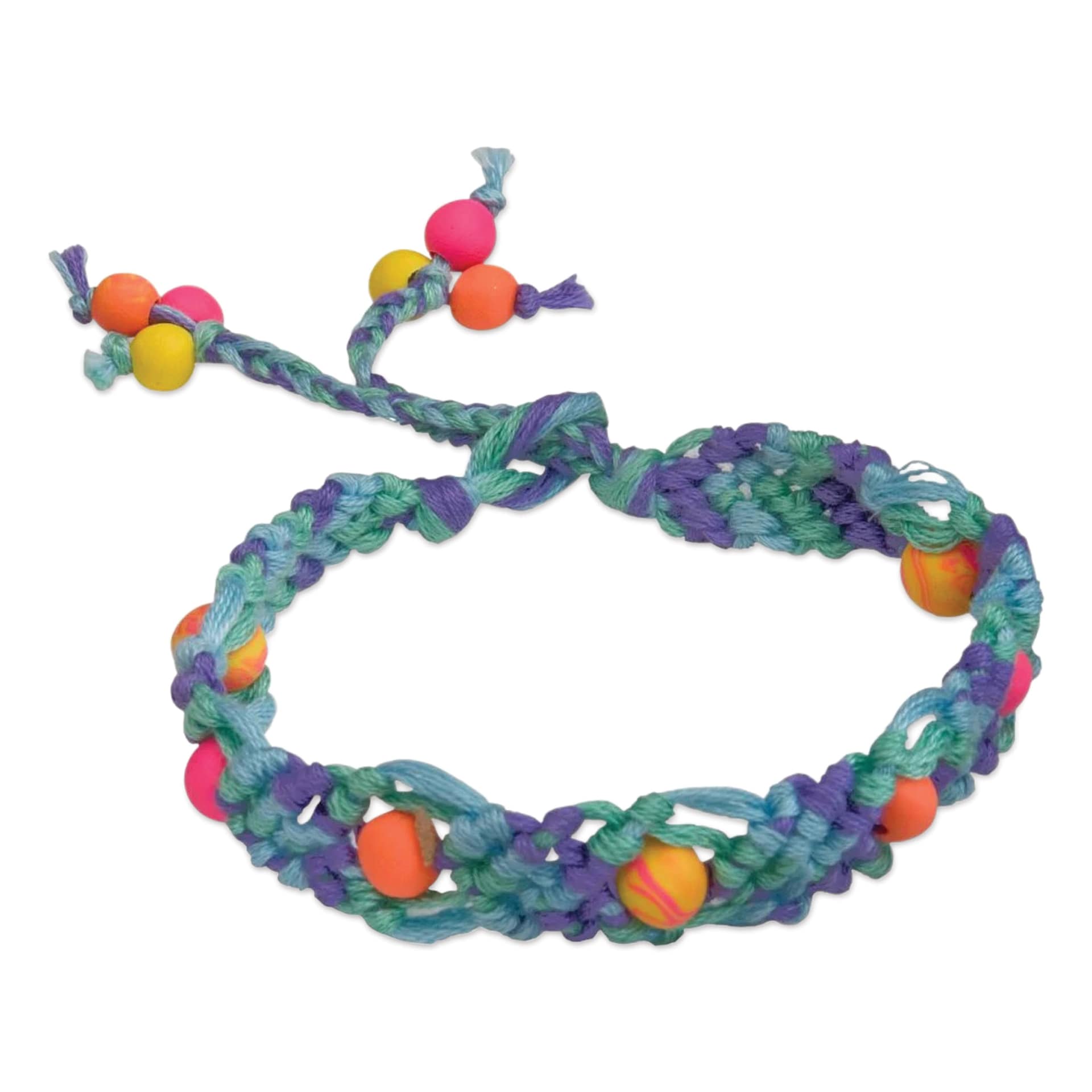Sculpey Bake Shop Oven-Bake Clay Variety Pack - Set of 12 bracelet made with finished clay bead examples