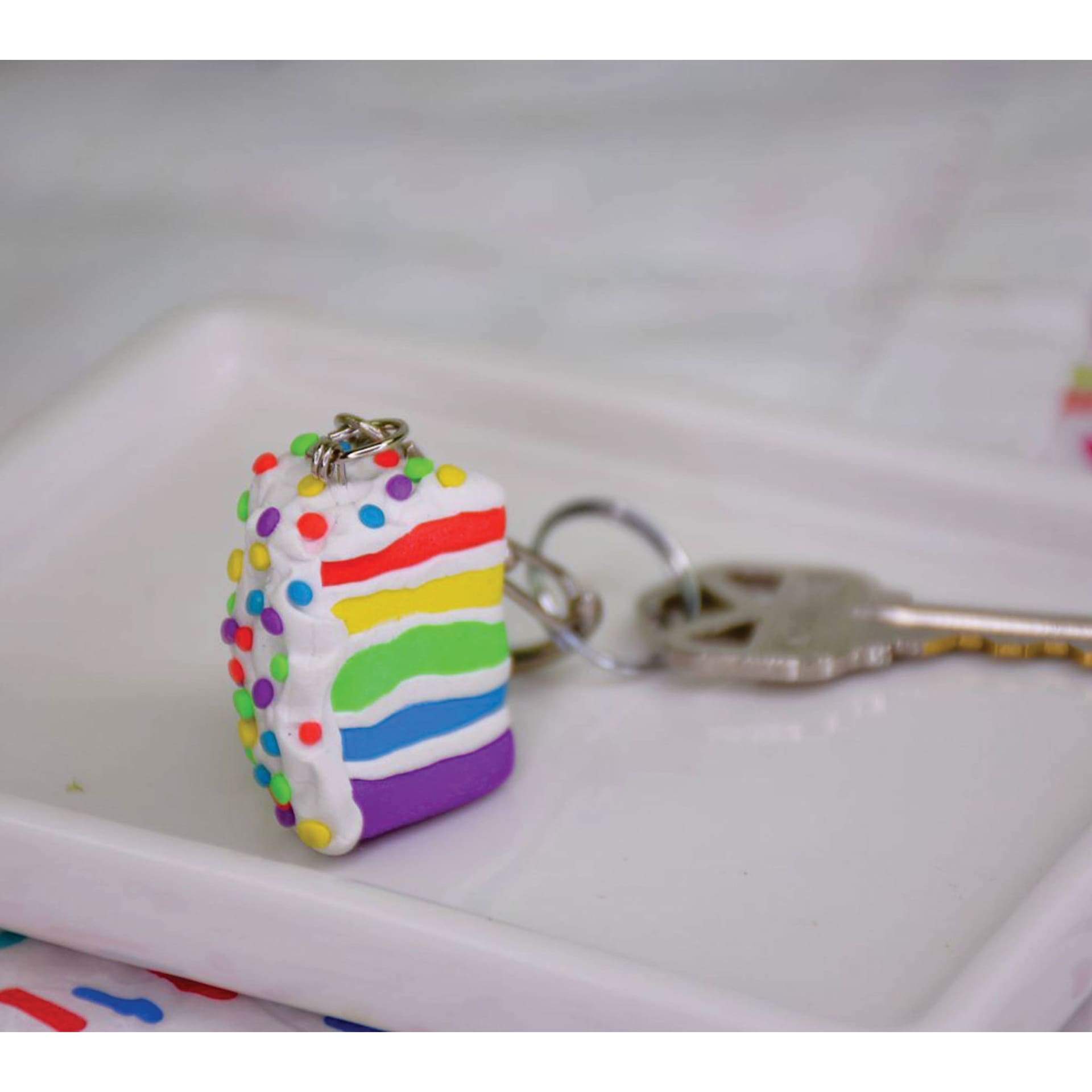 Sculpey Bake Shop Eraser Clay - Set of 6, 1 oz, Assorted finished cake slice eraser key chain example