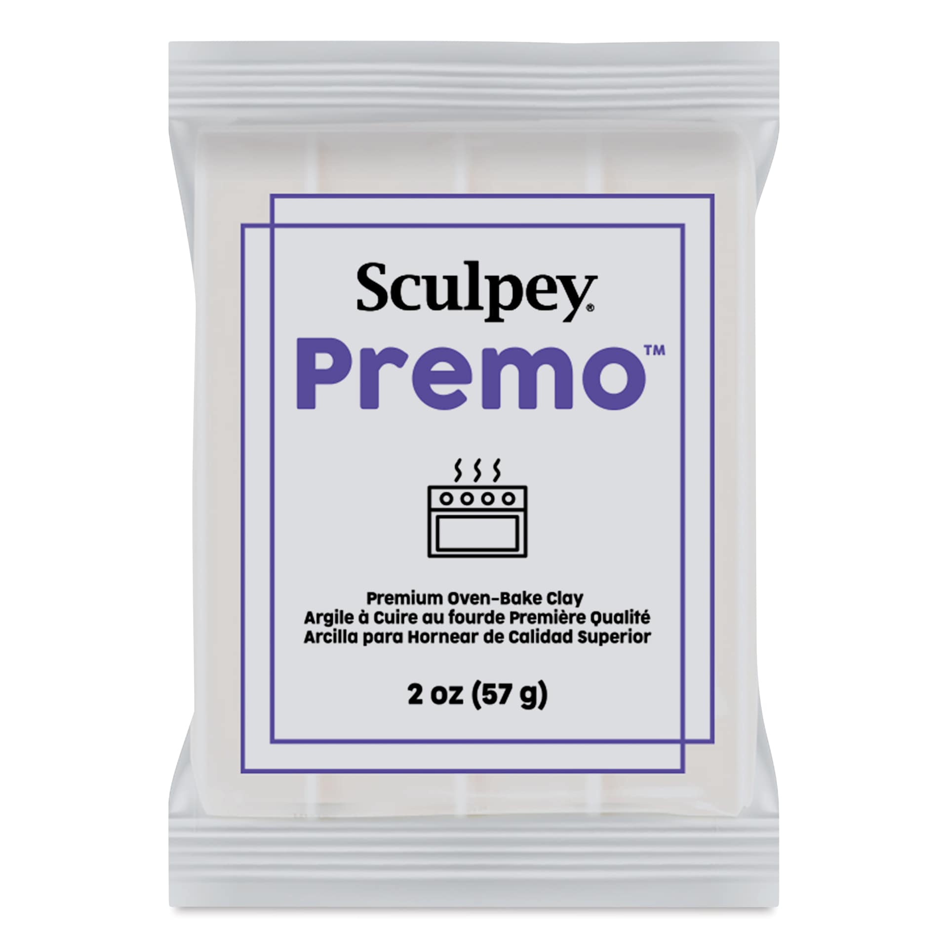 Sculpey Premo - 2 oz, Translucent White