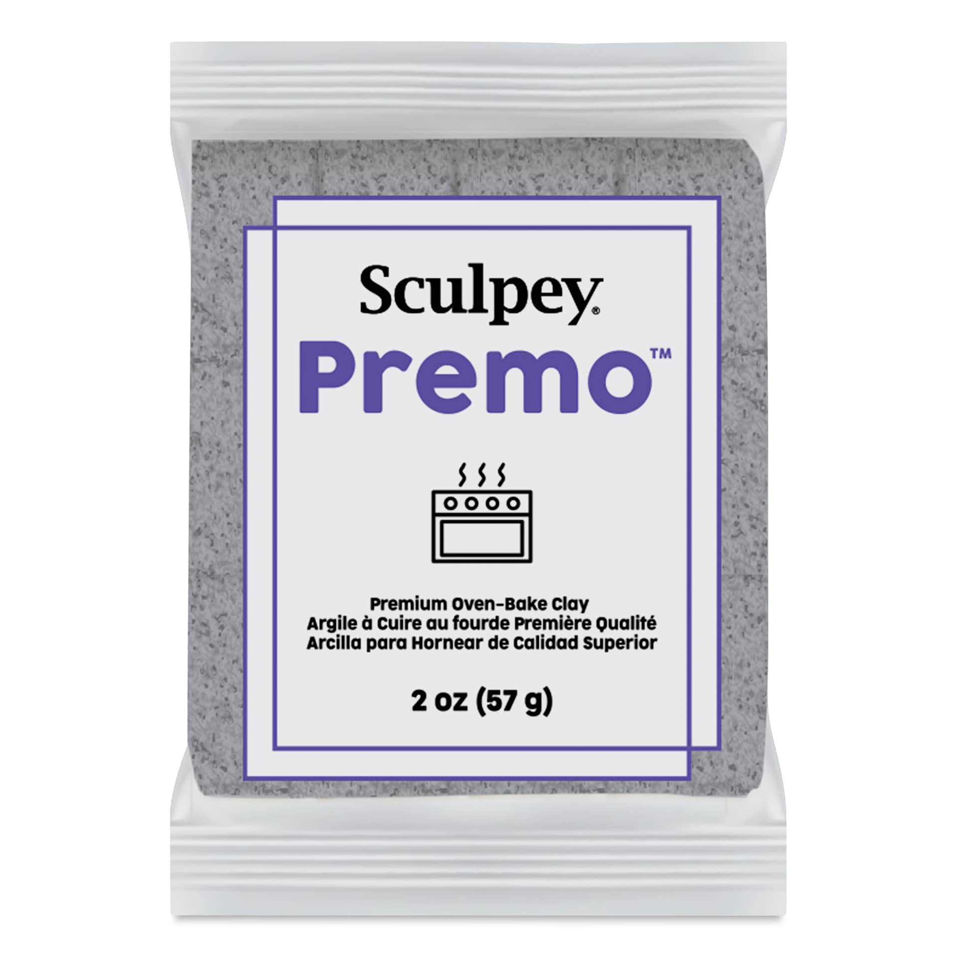 Sculpey Premo - 2 oz, Granite Gray