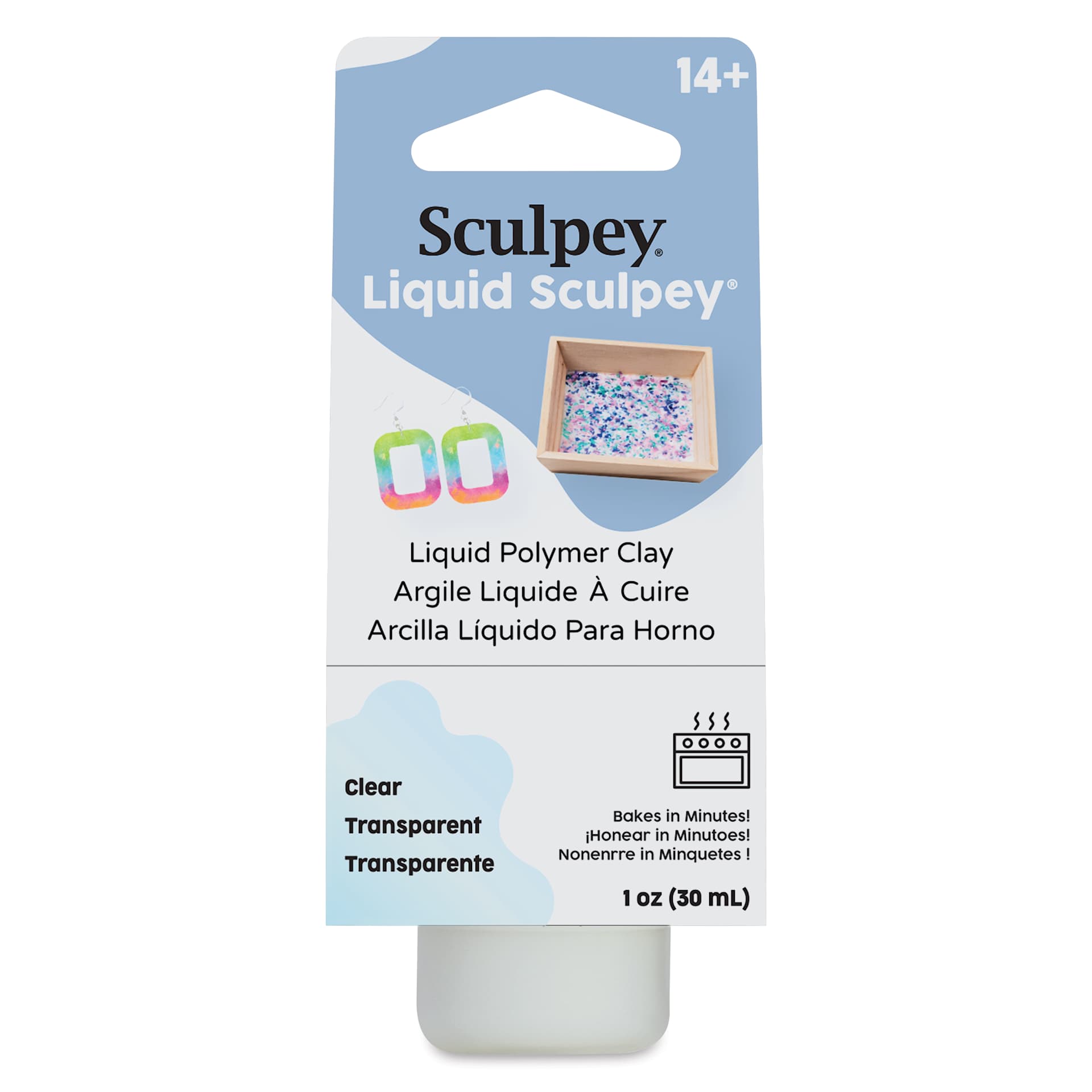 Liquid Sculpey - Clear, 1 oz front of packaging