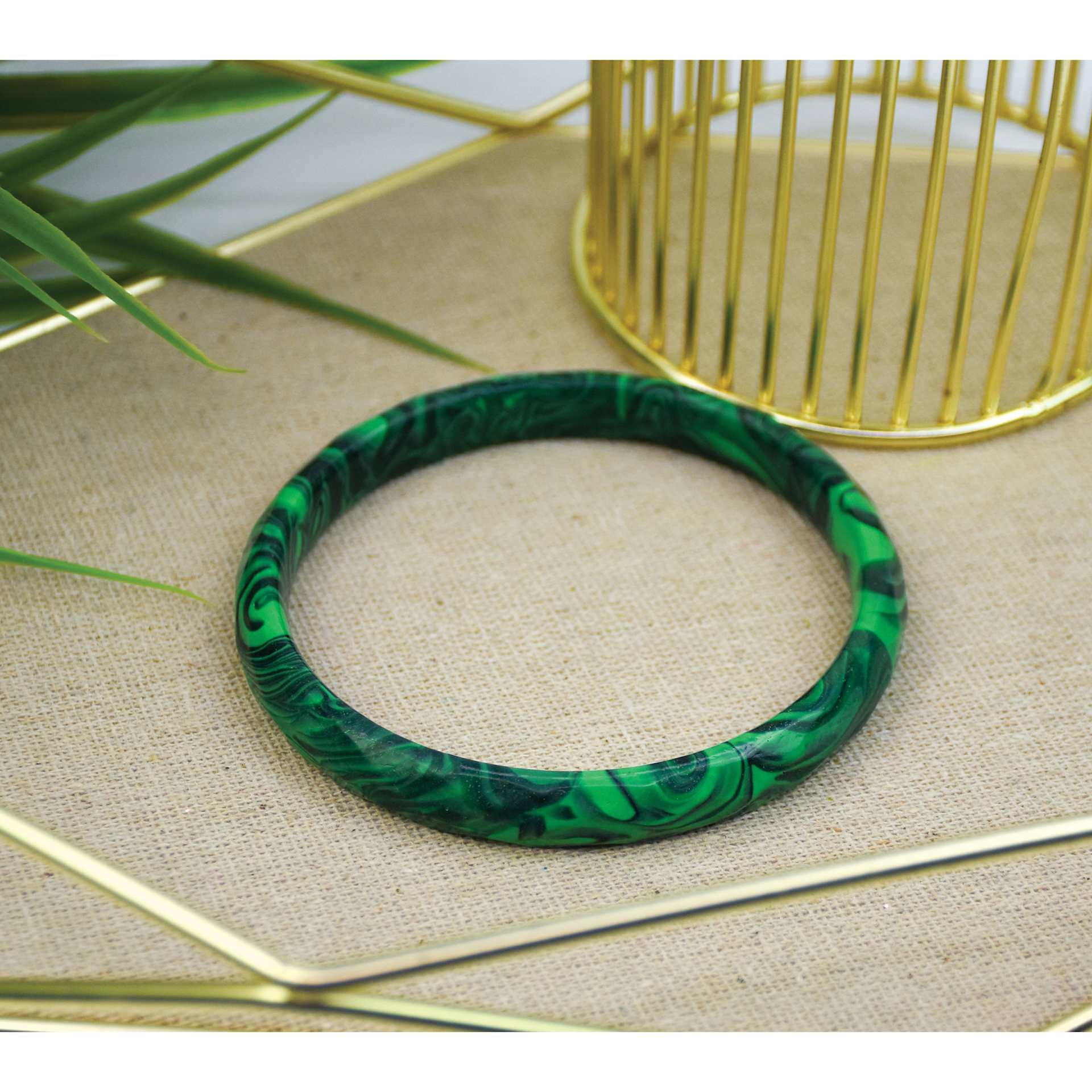 Liquid Sculpey - Green, 1 oz - finished bracelet example