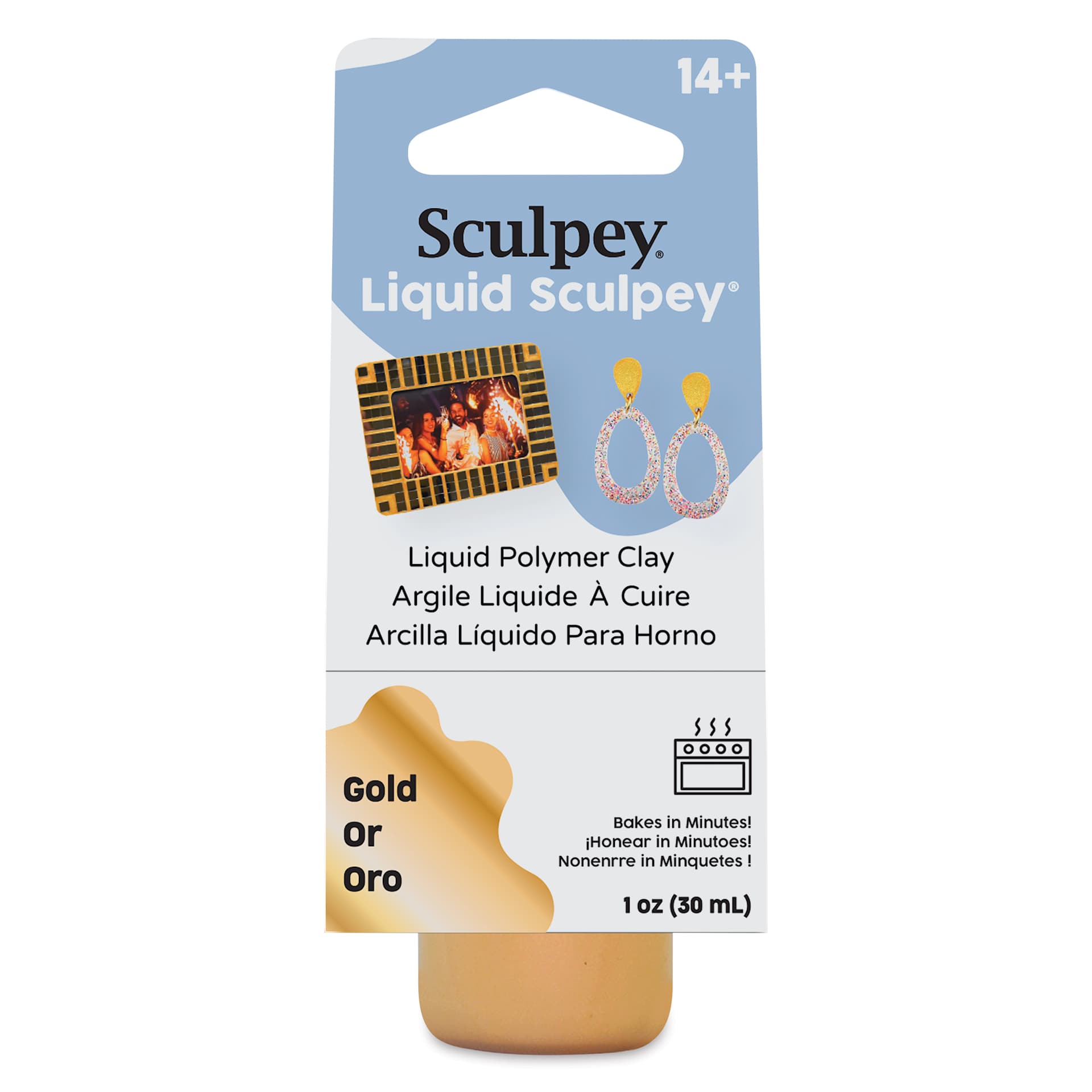Liquid Sculpey - Metallic Gold, 1 oz front of packaging