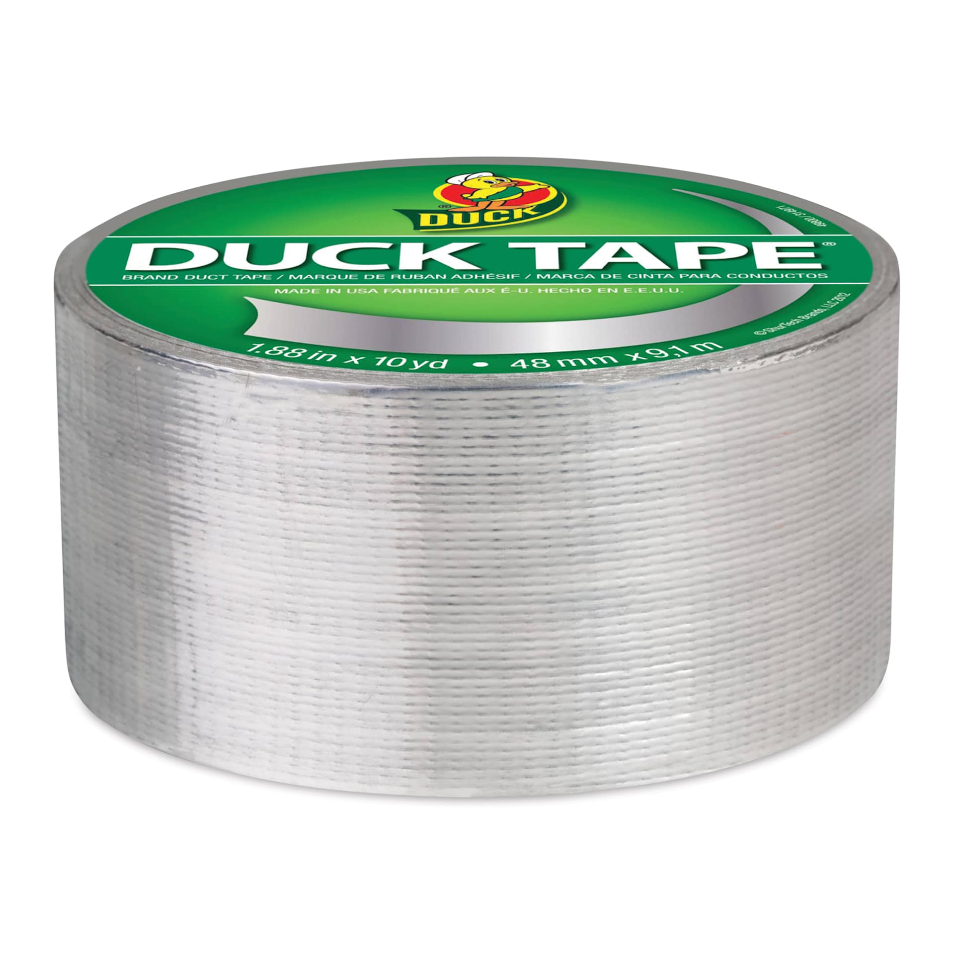 ShurTech Color Duck Tape - 1.88" x 10 yds, Chrome side of roll