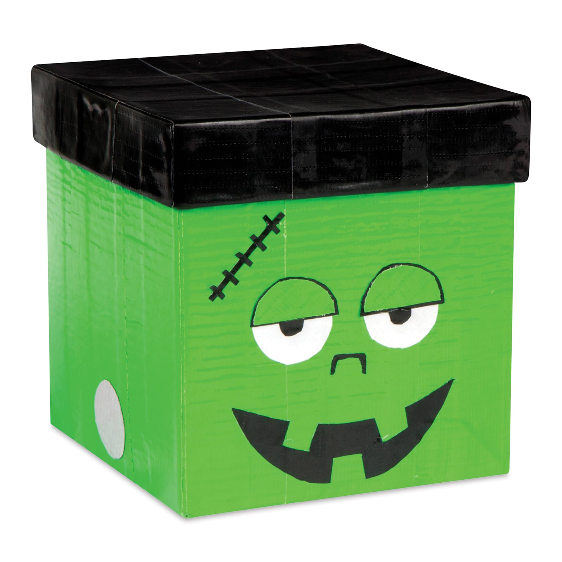 ShurTech Color Duck Tape - 1.88" x 15 yds, Neon Green finished Halloween project example