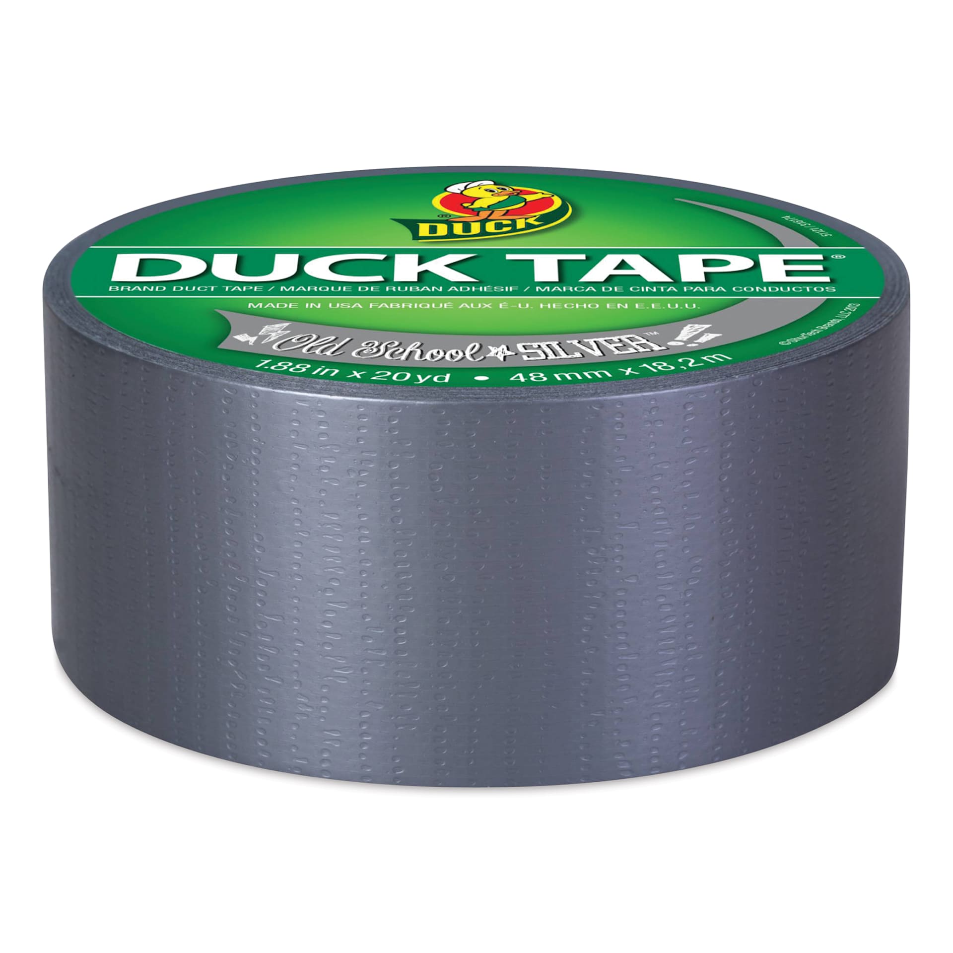 ShurTech Color Duck Tape - 1.88" x 20 yds, Gray side of roll