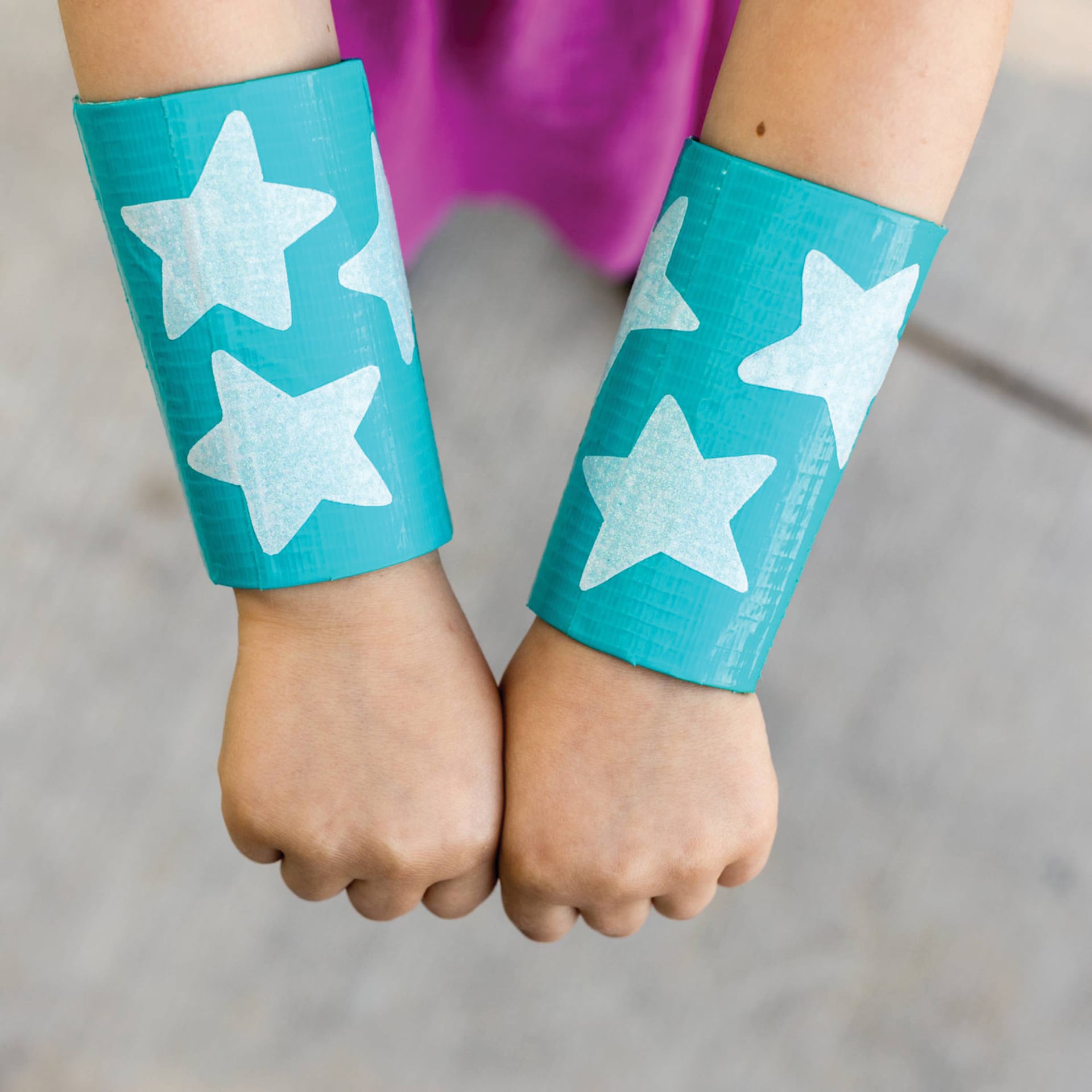 ShurTech Color Duck Tape - 1.88" x 20 yds, Aqua finished wrist wrap examples