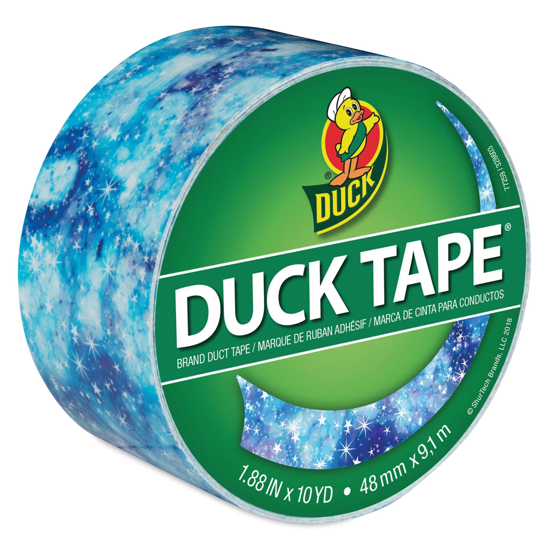 Duck Tape Prints - Starry Galaxy, 1.88" x 10 yds labeling