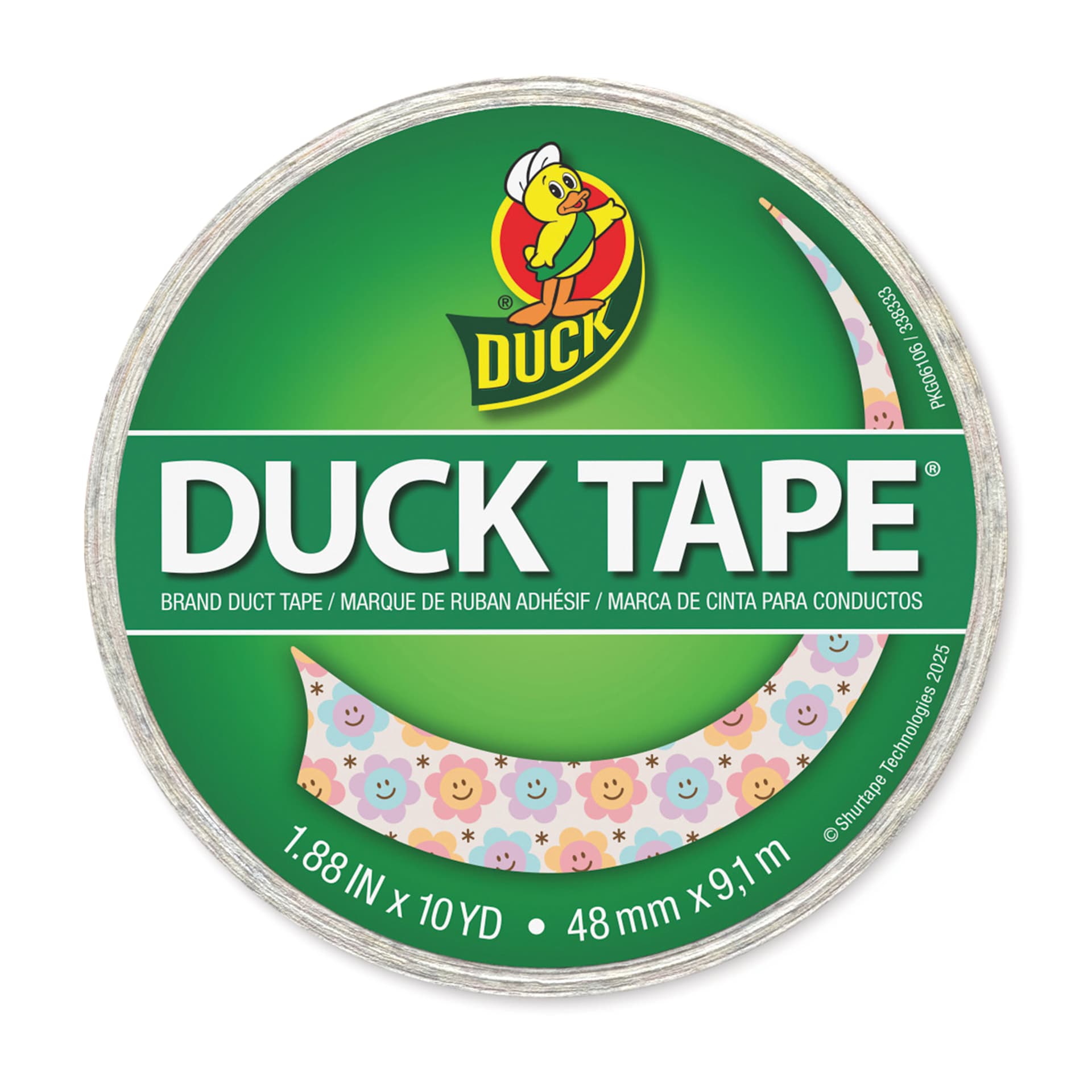 Duck Tape Prints - Groovy Daisies, 1.88" x 10 yds labeling