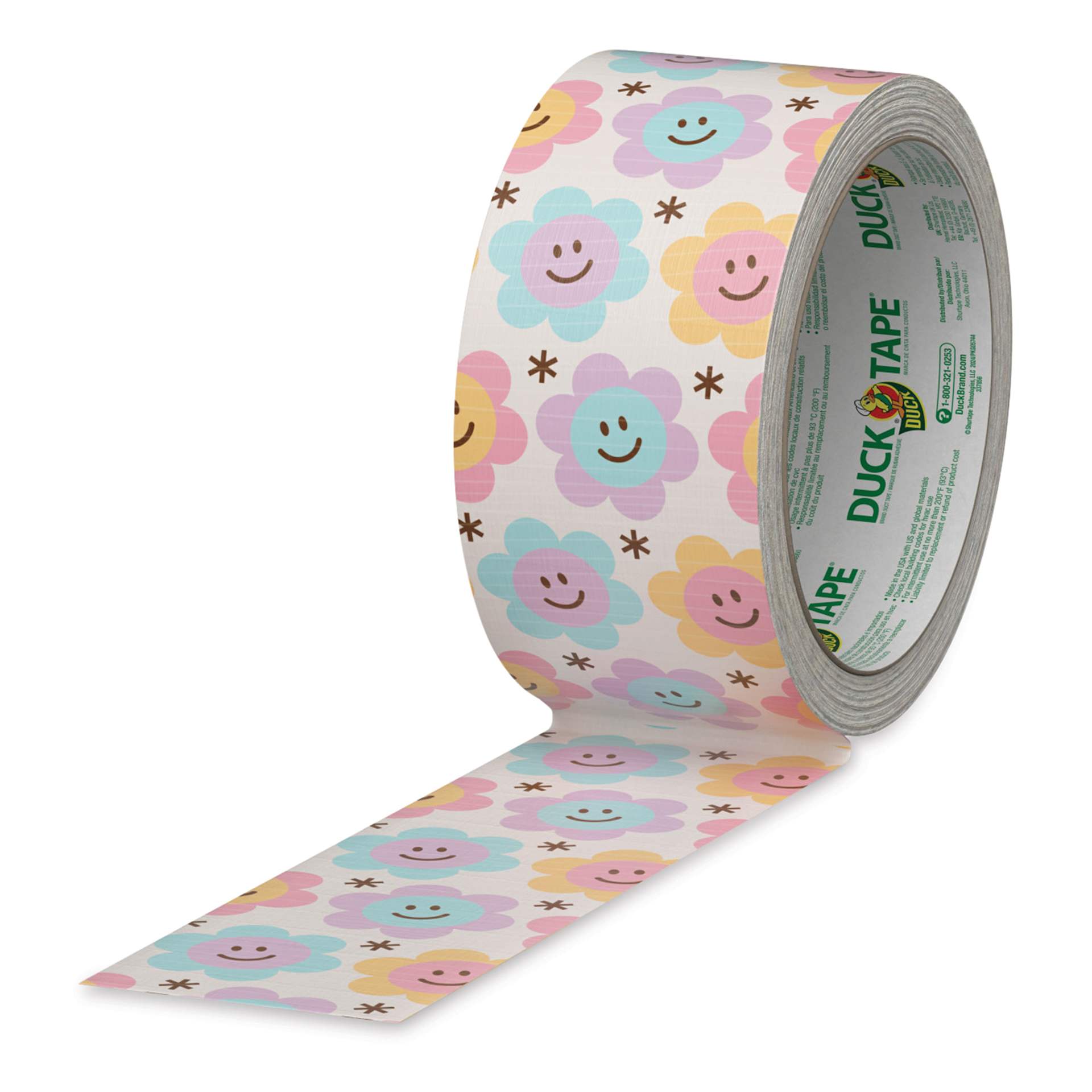 Duck Tape Prints - Groovy Daisies, 1.88" x 10 yds