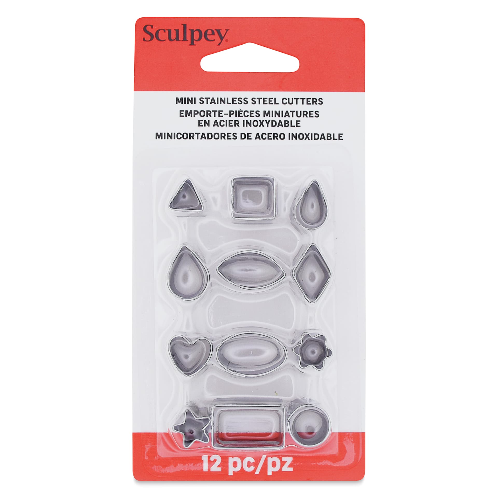 Sculpey Tools Mini Metal Clay Cutters front of packaging