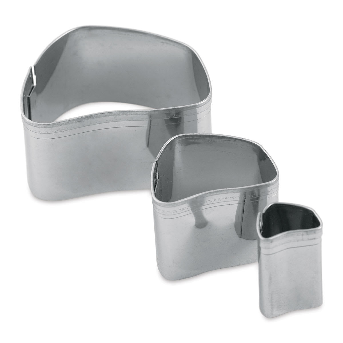 Sculpey Metal Clay Cutters - Set of 3 Irregular Rectangles shown