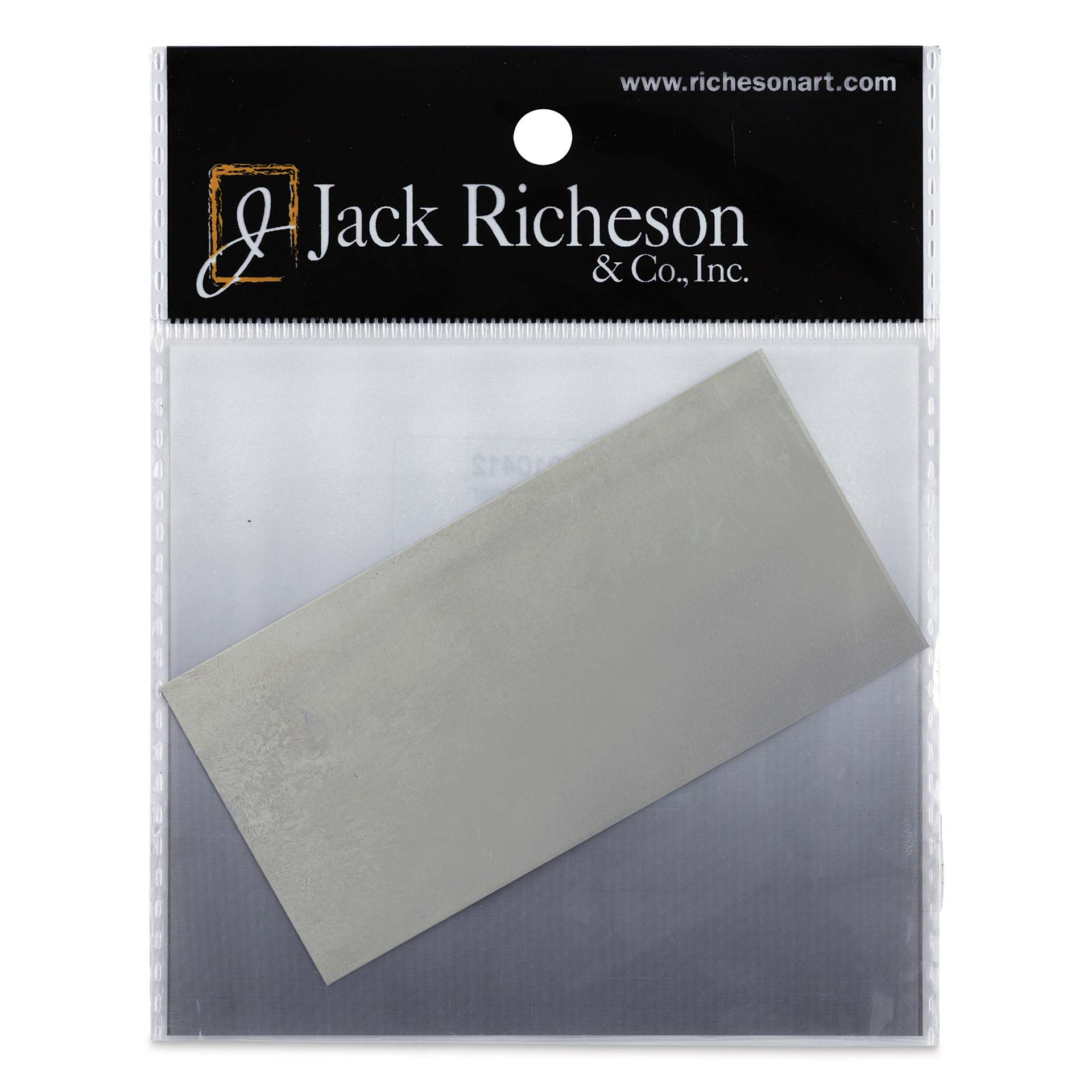 Richeson Stainless Steel Scrapers - Rectangle, Smooth, 1-7/8" x 3-7/8" (Front of package)