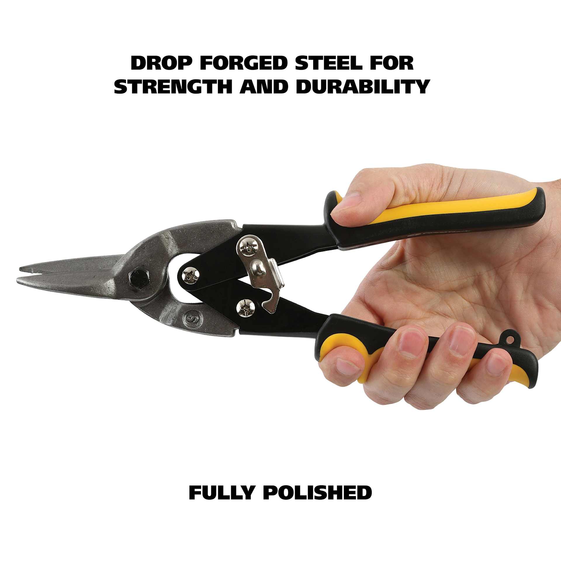 GreatNeck Aviation Snips - fully polished drop forged steel