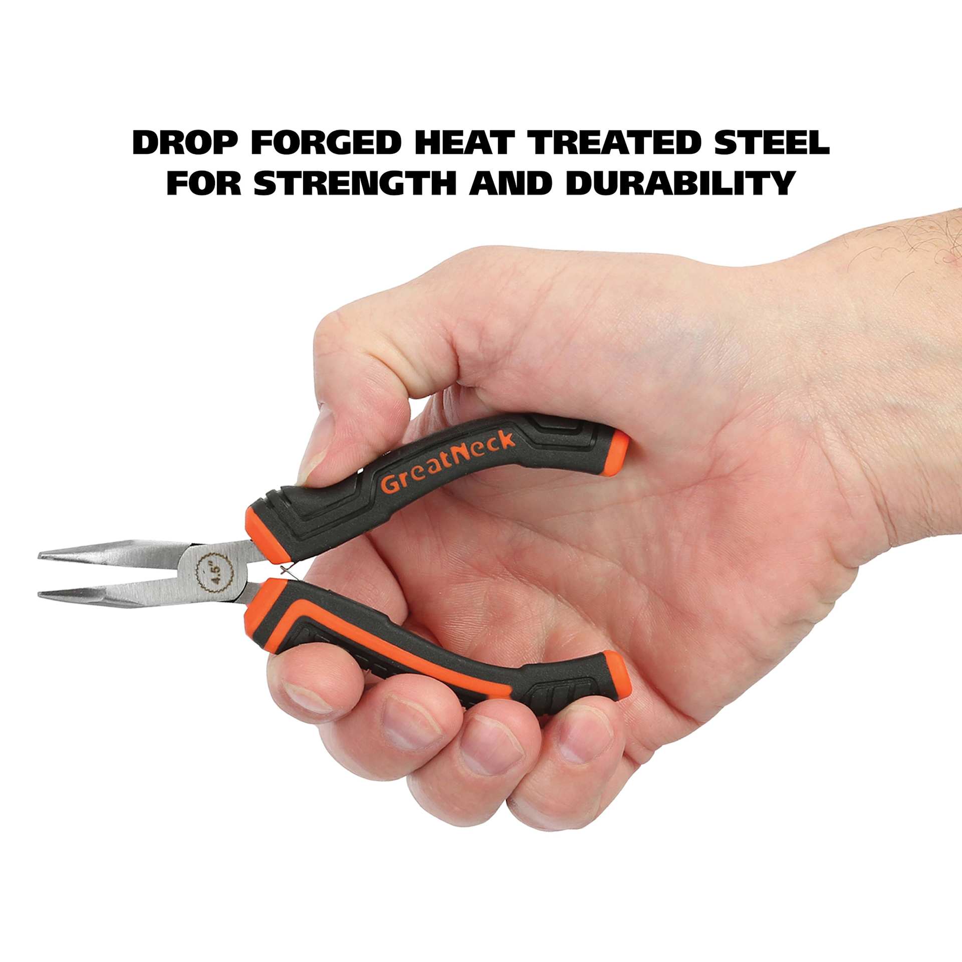 GreatNeck Bent Nose Hobby Pliers - drop forged heat treated steel