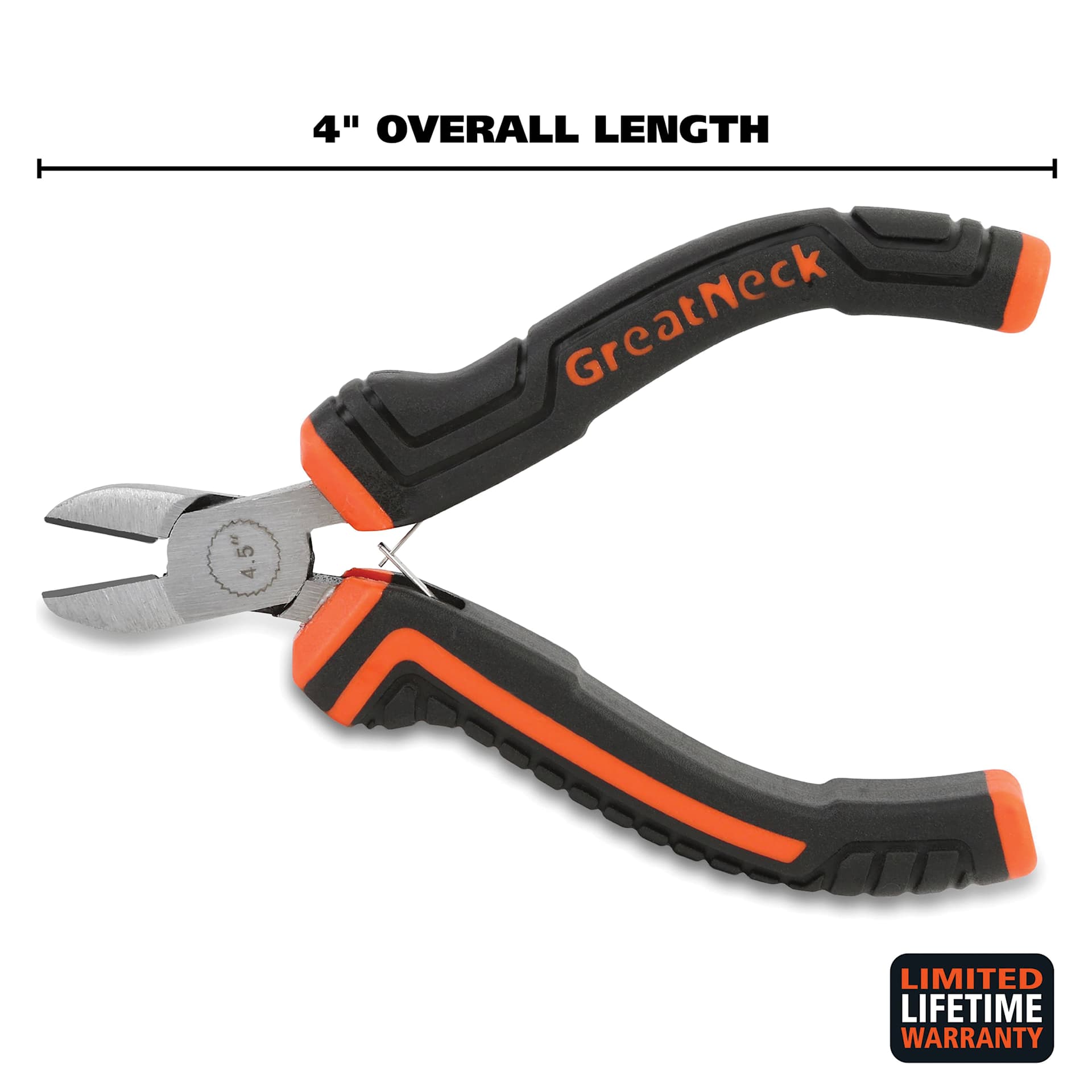 GreatNeck Diagonal Hobby Pliers - dimensions