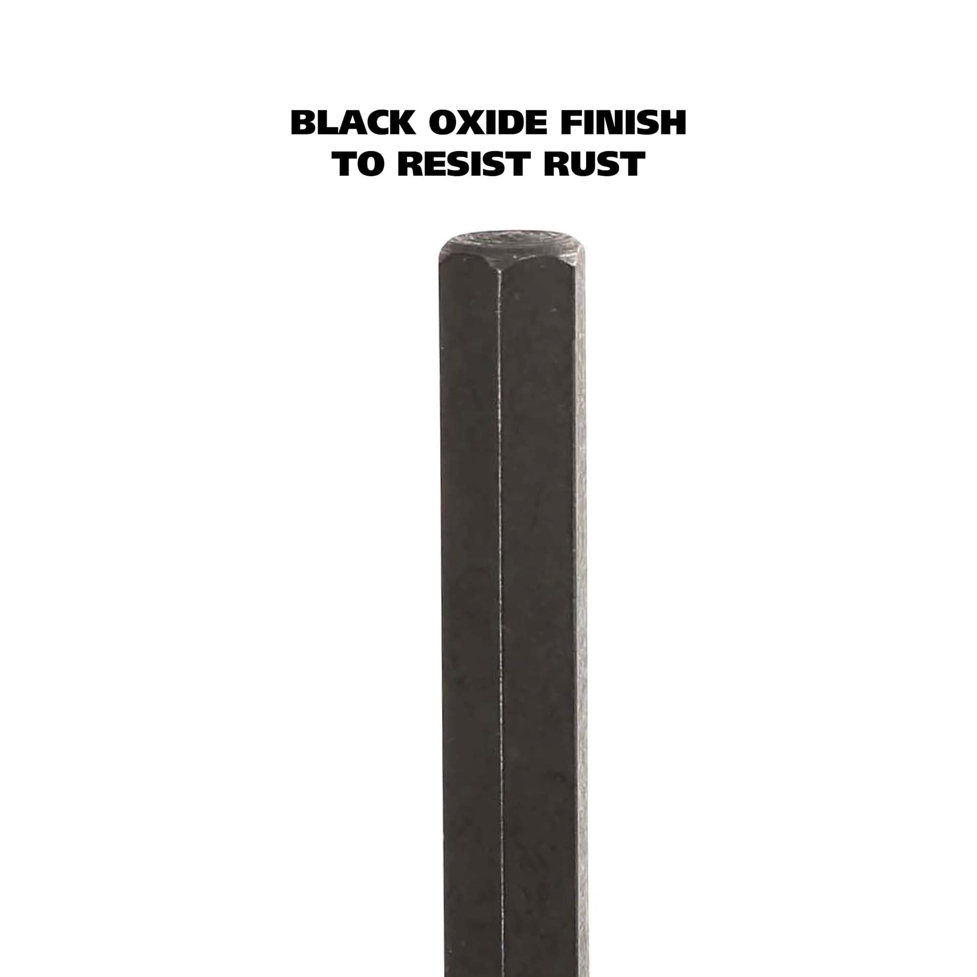Black Oxide Finish to Resist Rust