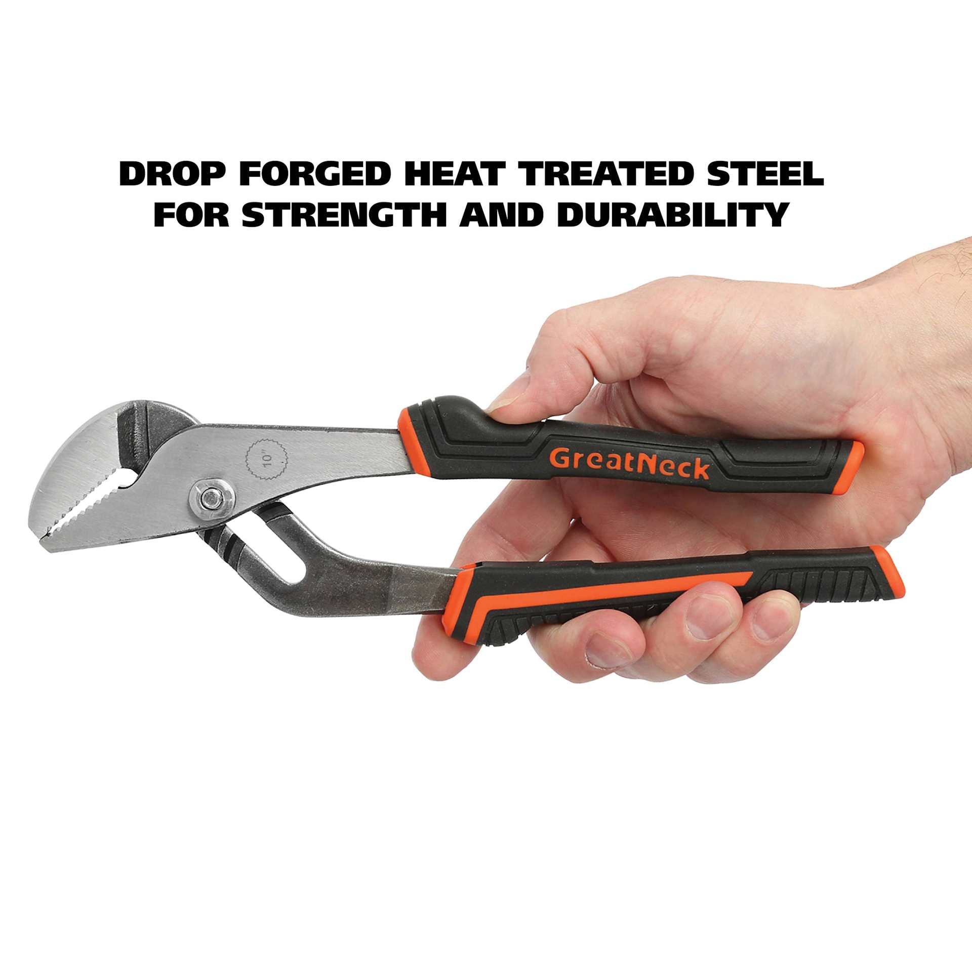 GreatNeck Groove Joint Pliers - drop forged heat treated steel