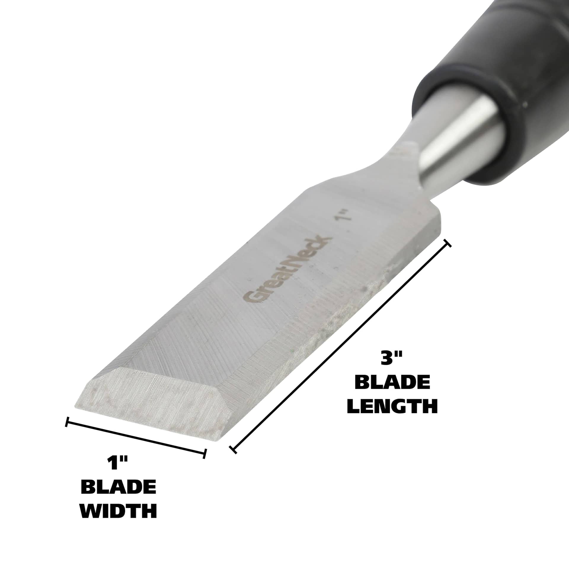 GreatNeck Wood Chisel - 1" - blade dimensions
