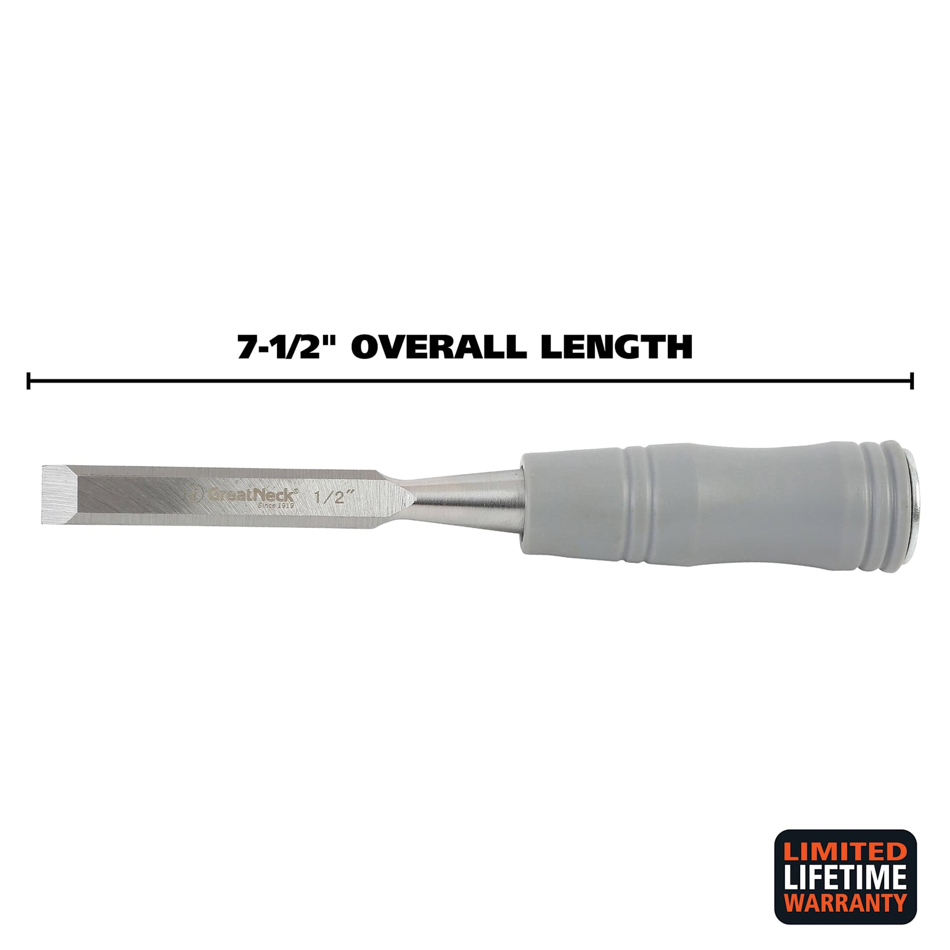 GreatNeck Wood Chisel - 1/2" - 7-1/2" overall length