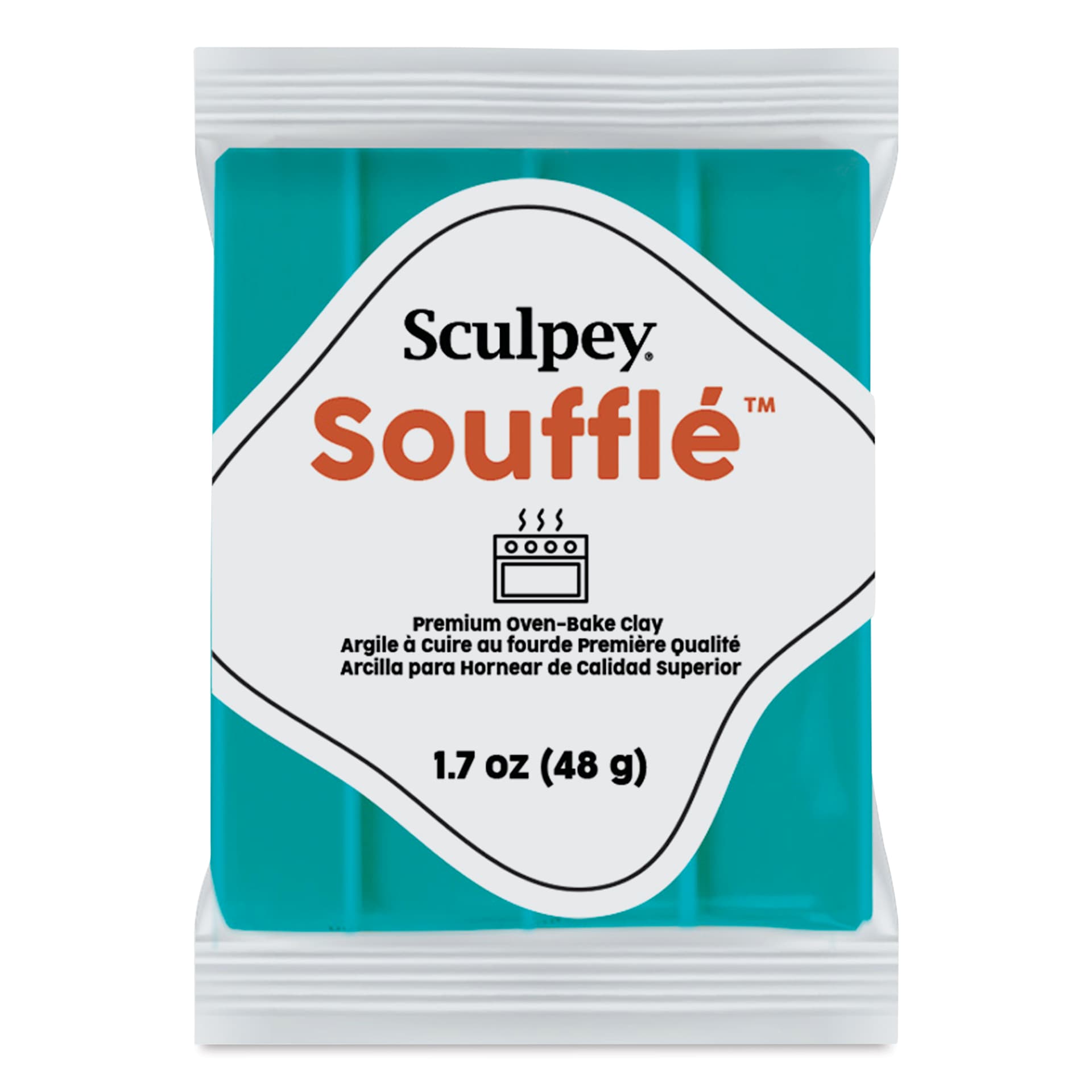 Sculpey Souffle - Sea Glass, 1.7 oz Bar