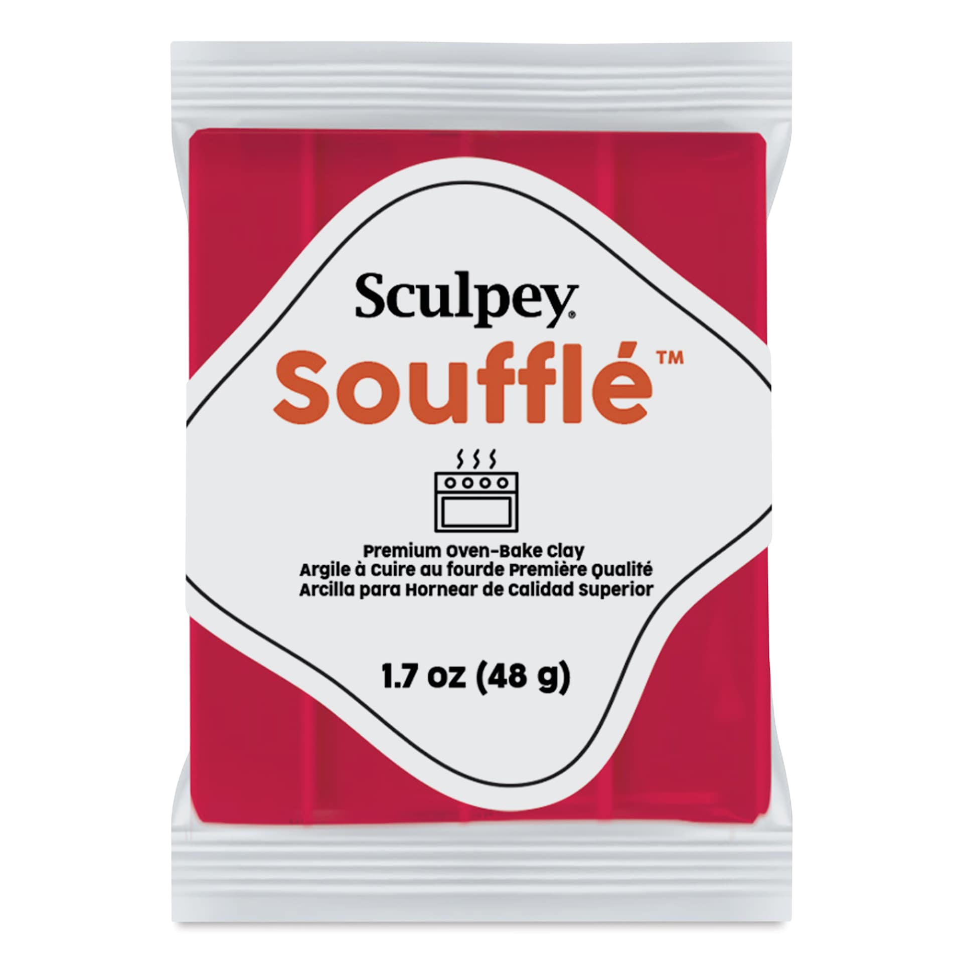Sculpey Souffle - Cherry Pie, 1.7 oz Bar