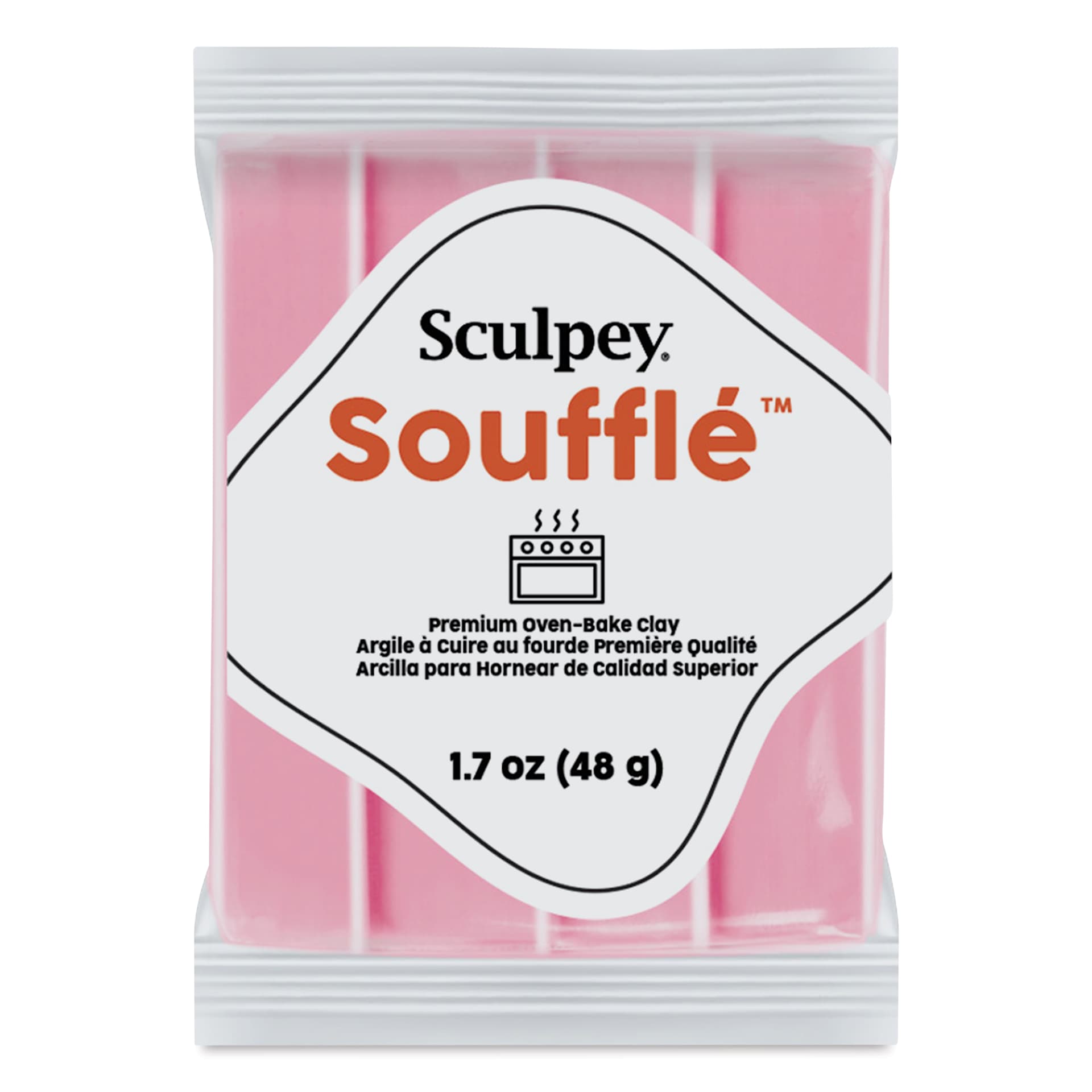 Sculpey Souffle - French Pink, 1.7 oz Bar