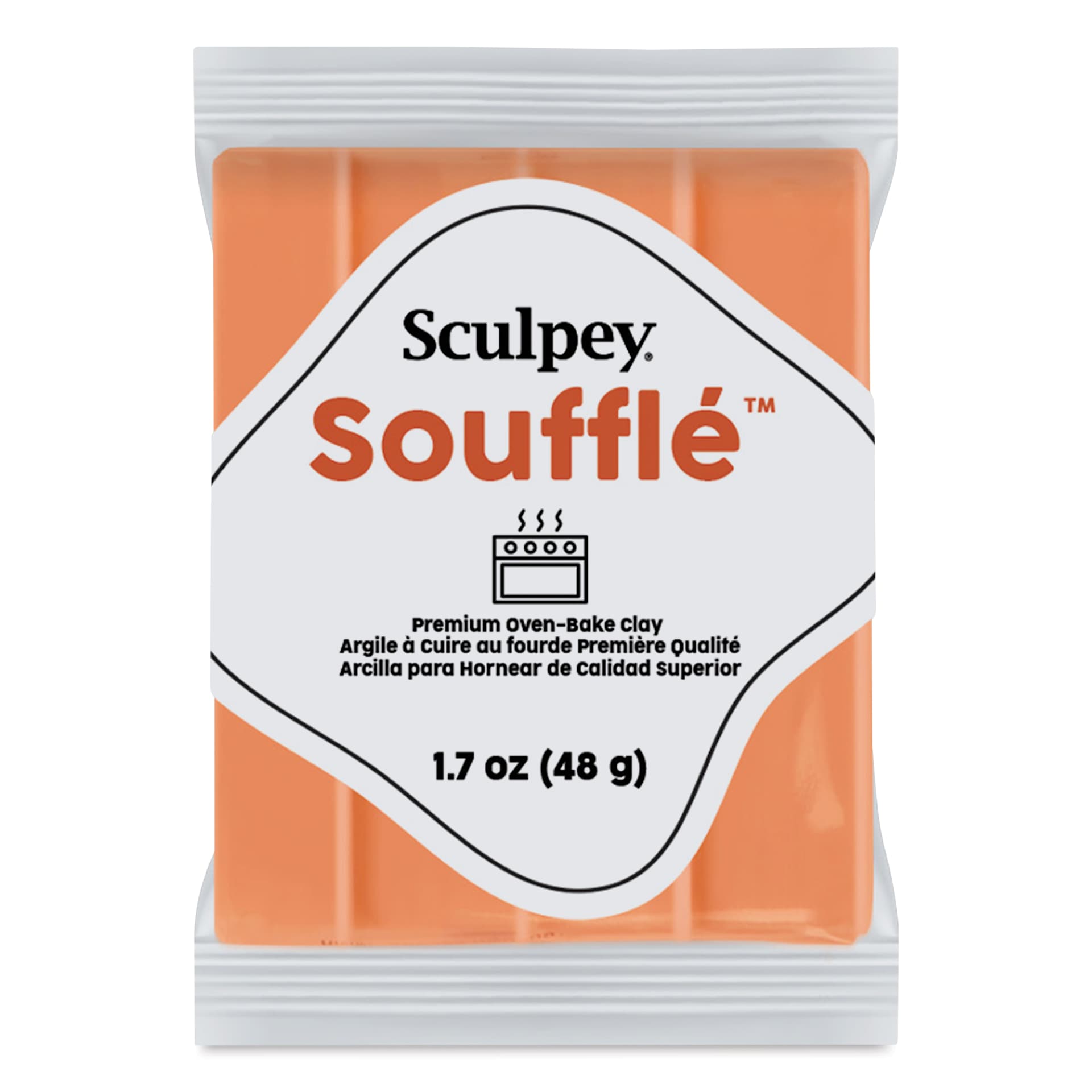 Sculpey Souffle - Pumpkin, 1.7 oz Bar