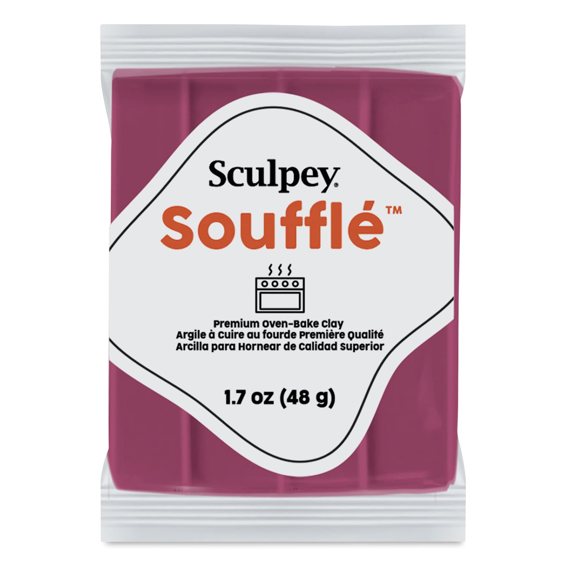 Sculpey Souffle - Cabernet, 1.7 oz Bar