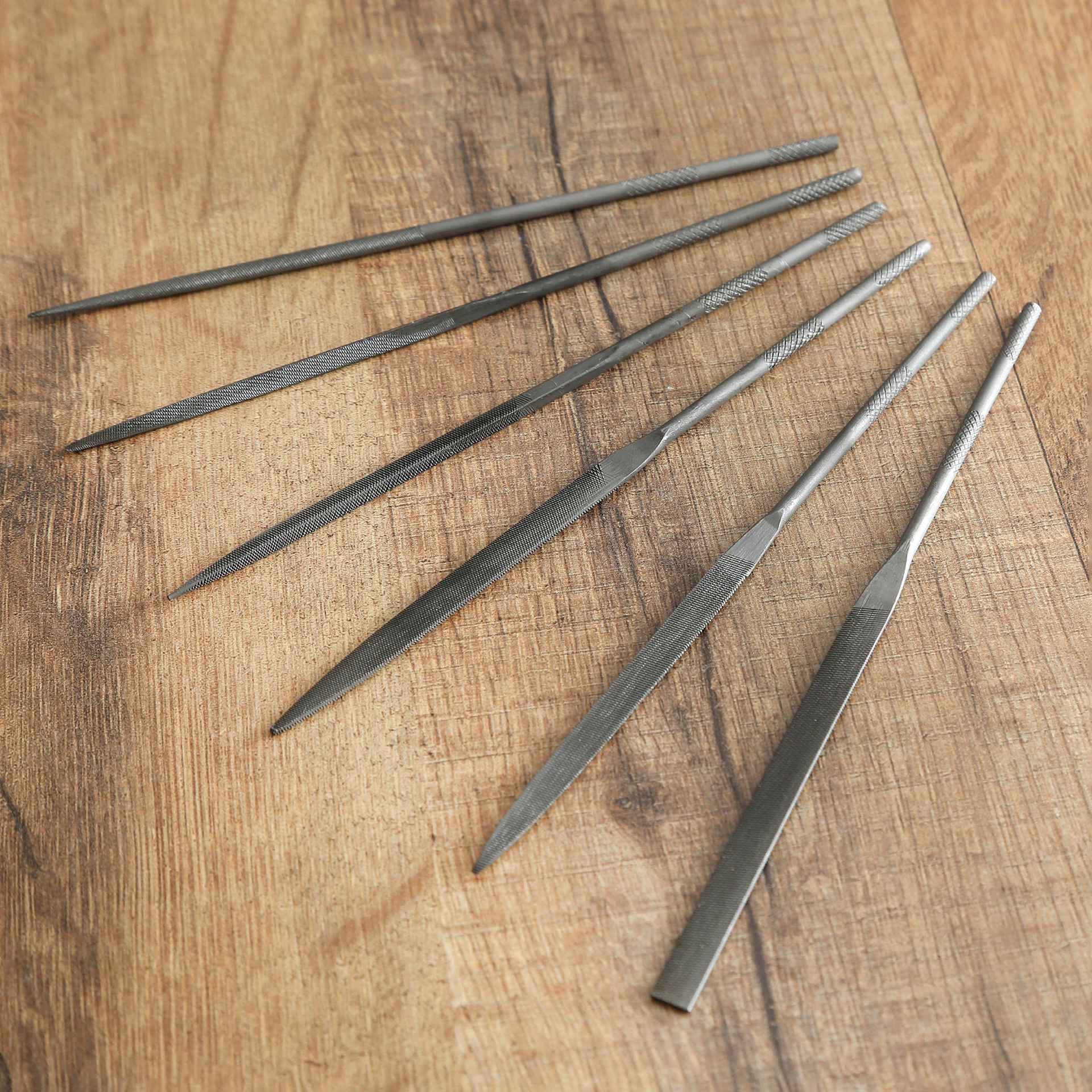 GreatNeck Needle Files - Set of 6 - on workbench