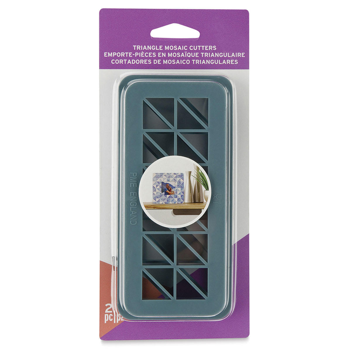 Sculpey Tools Mosaic Cutters - Front of Triangle blister package